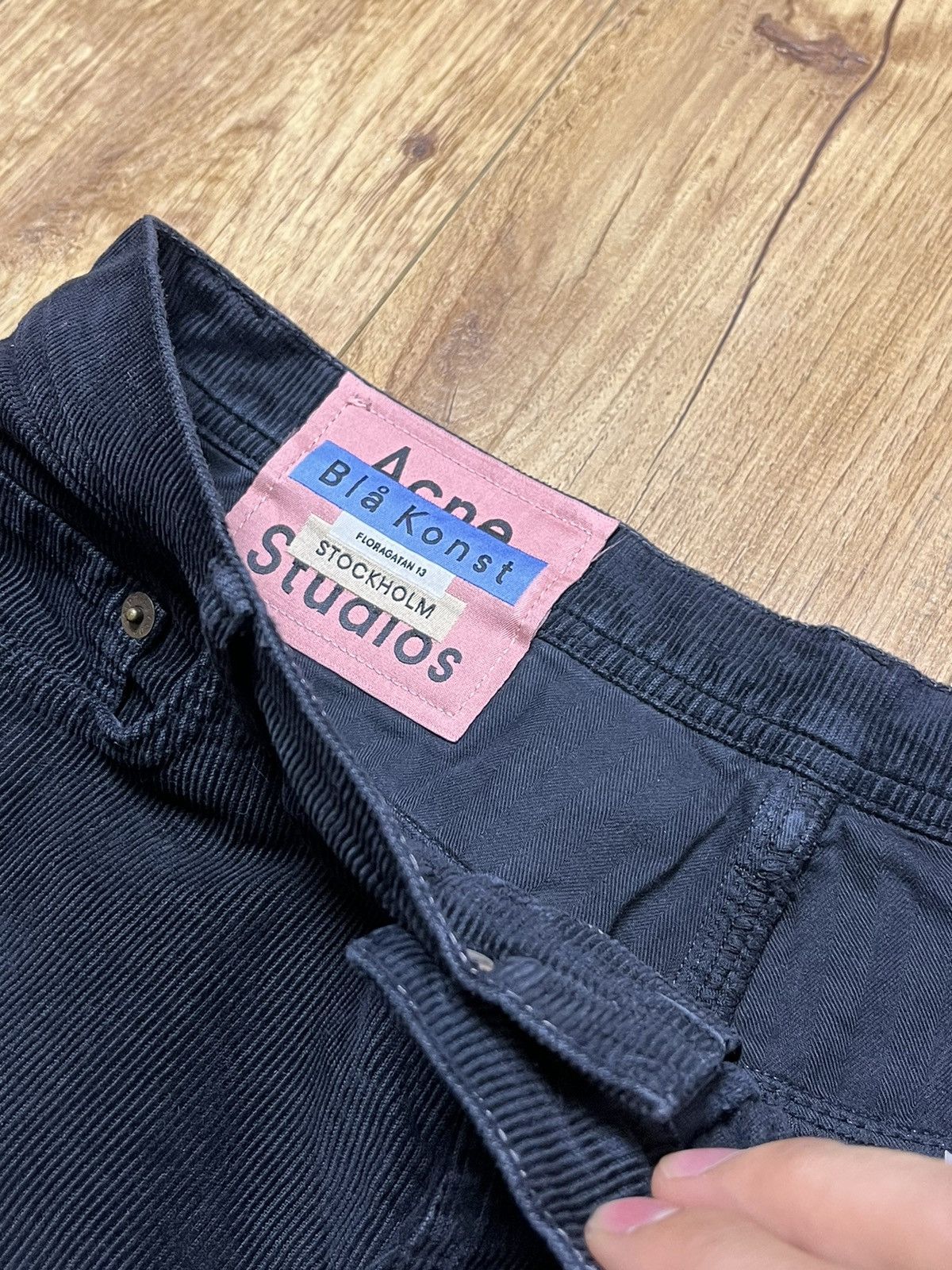 Acne Studios Acne Studios Corduroy Black Straight Denim Size US 30 / EU 46 - 4 Thumbnail