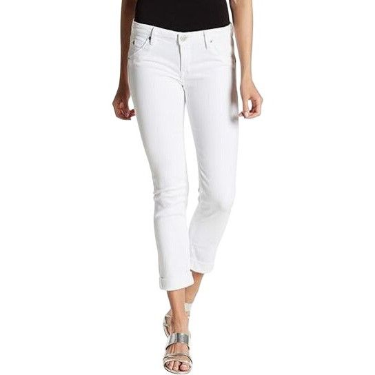 Hudson Hudson Bacara Crop Straight Cuffed Jeans Womens Size 26 Size 26" / US 2 / IT 38 - 2 Thumbnail