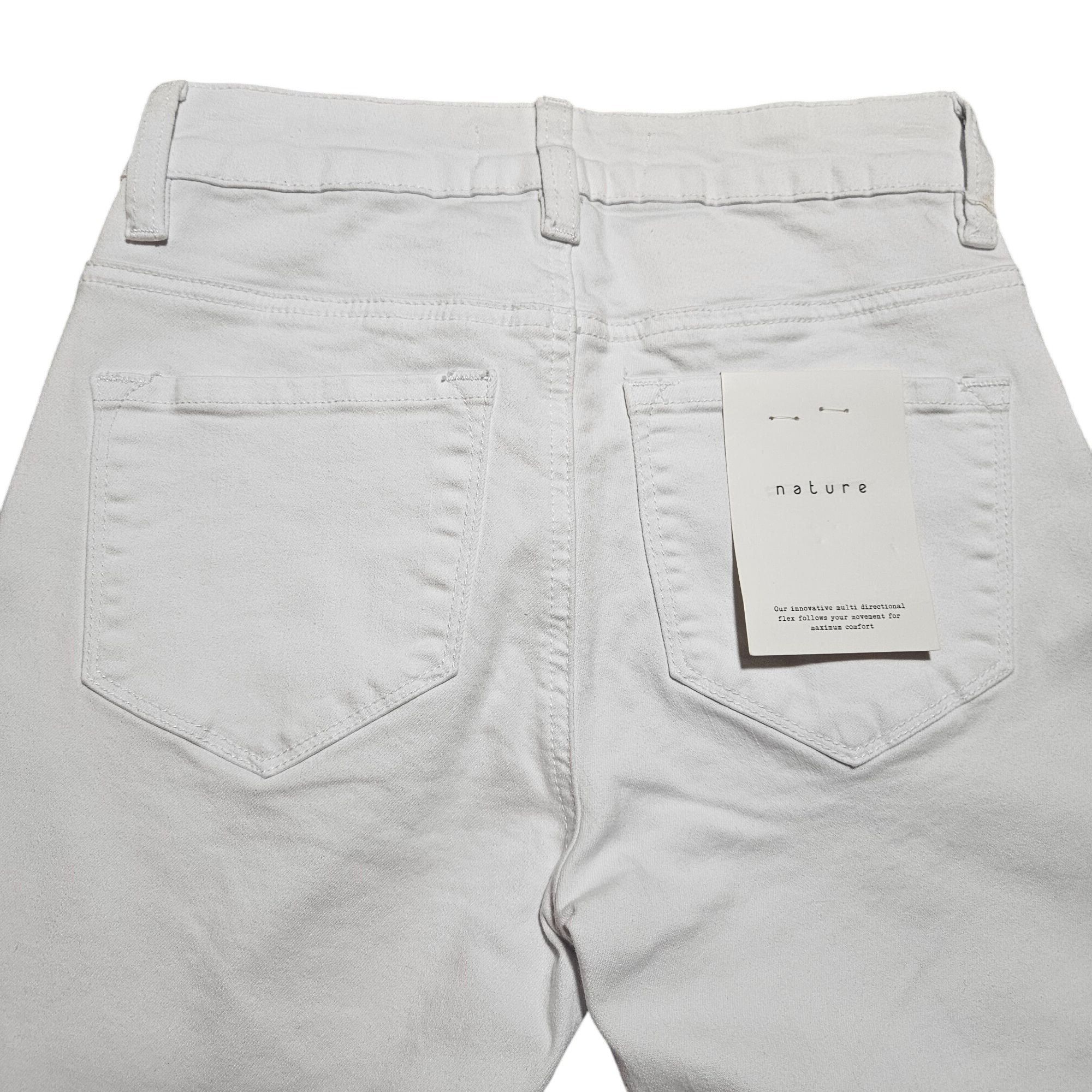Other Nature Women White Jeans Skinny Highrise 25 Clean Girl Quiet Size 25" / US 0 / IT 36 - 15 Thumbnail
