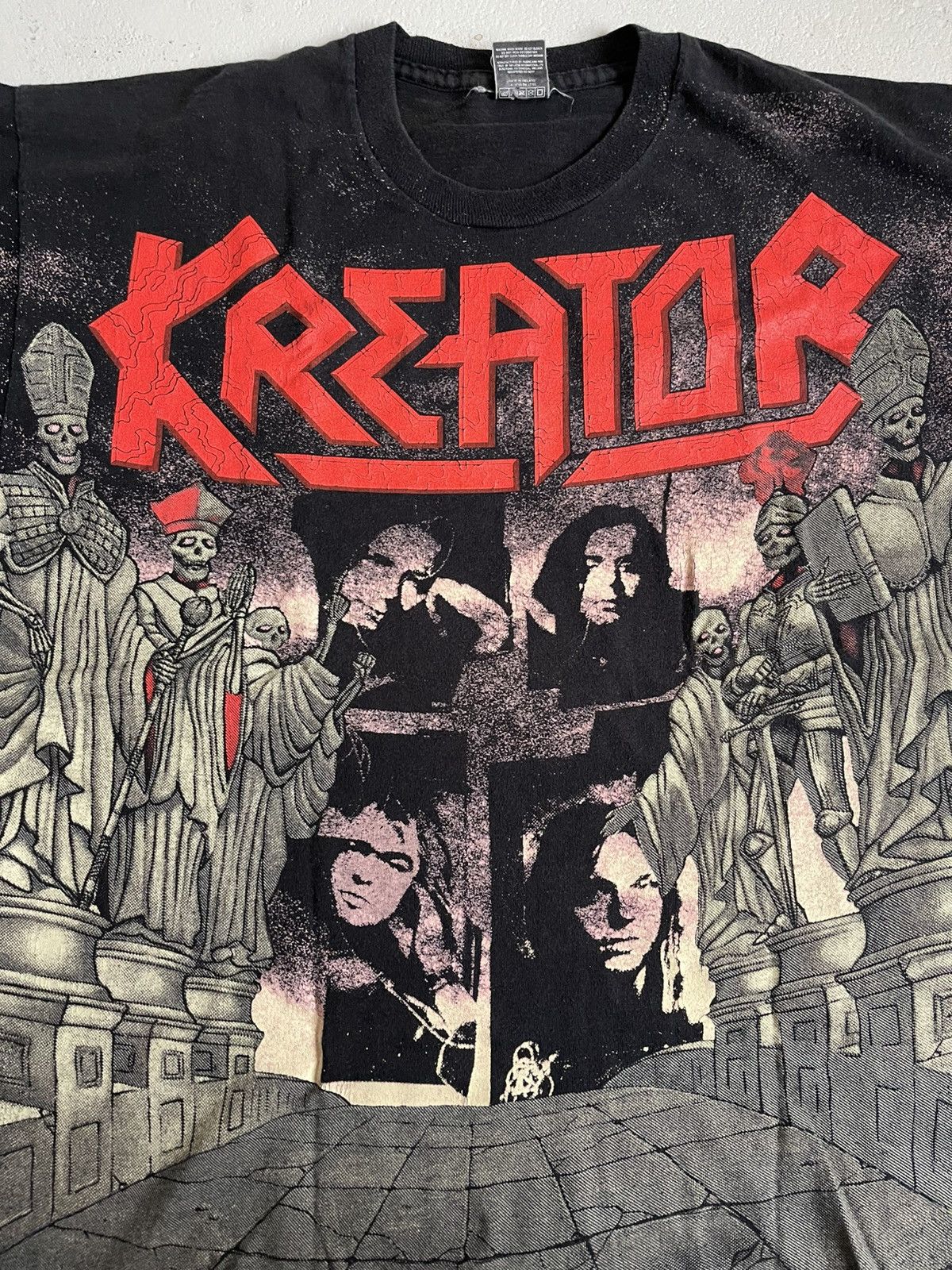 Band Tees Kreator Band tee vintage merch tour 90s single stitch Size US XL / EU 56 / 4 - 3 Thumbnail