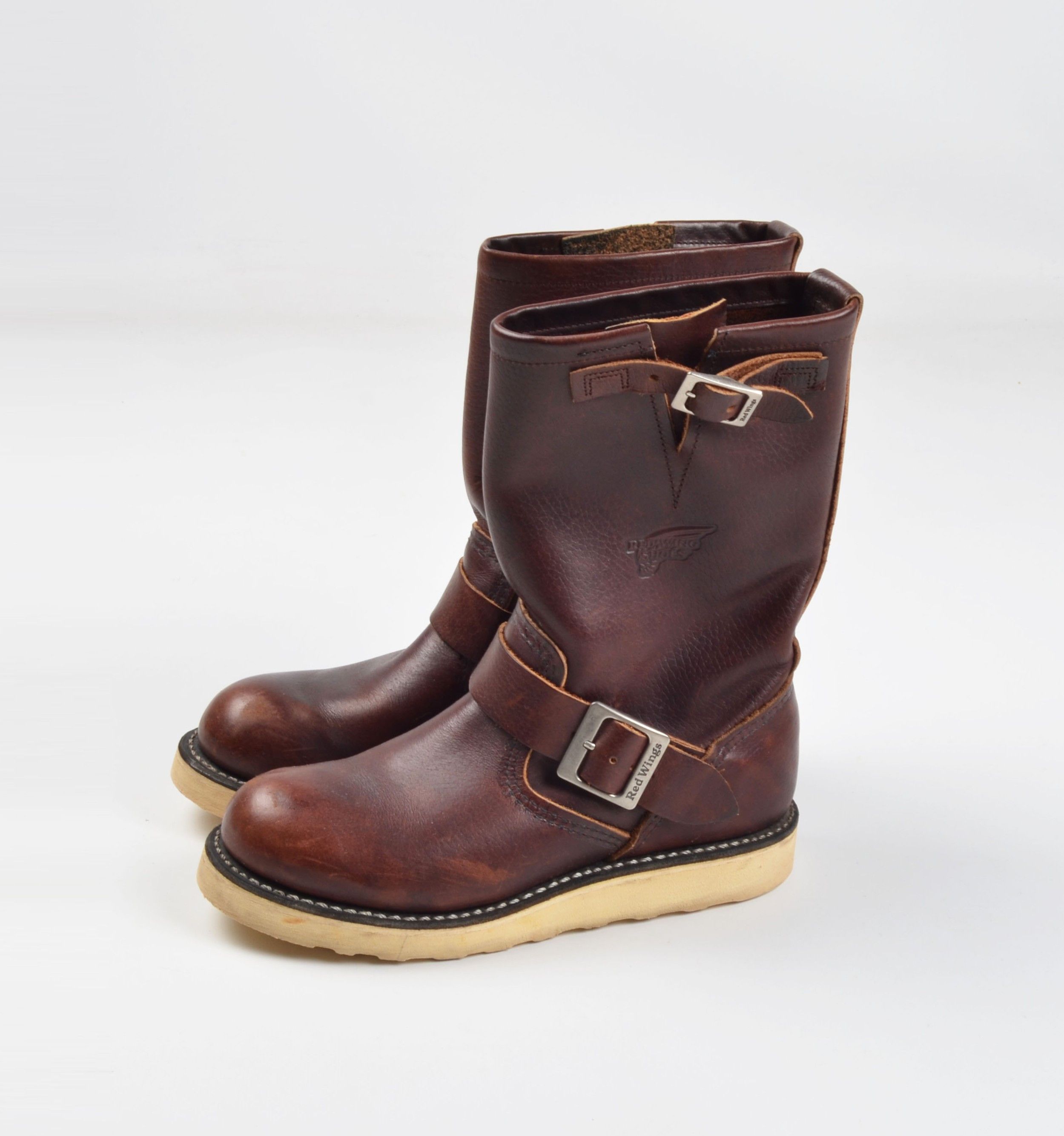 Red Wing Red Wing 2970 Biker Brown Leather Engineer Boots Size US 4.5 / IT 34.5 - 3 Thumbnail