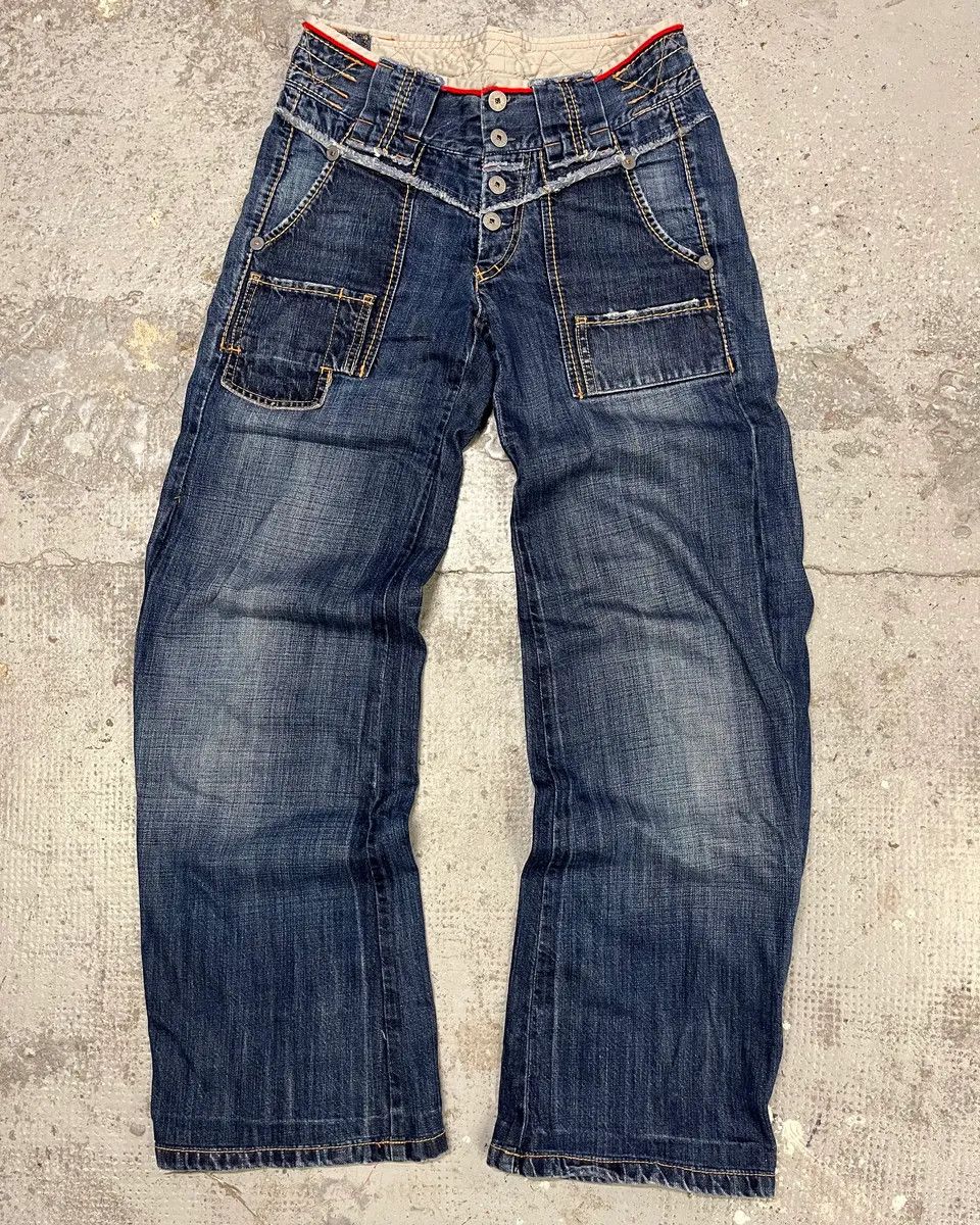 Designer × Marithe + Francois Girbaud × Vintage 2000s Marithé + François Girbaud Wide Denim Jeans Size US 30 / EU 46 - 1 Thumbnail