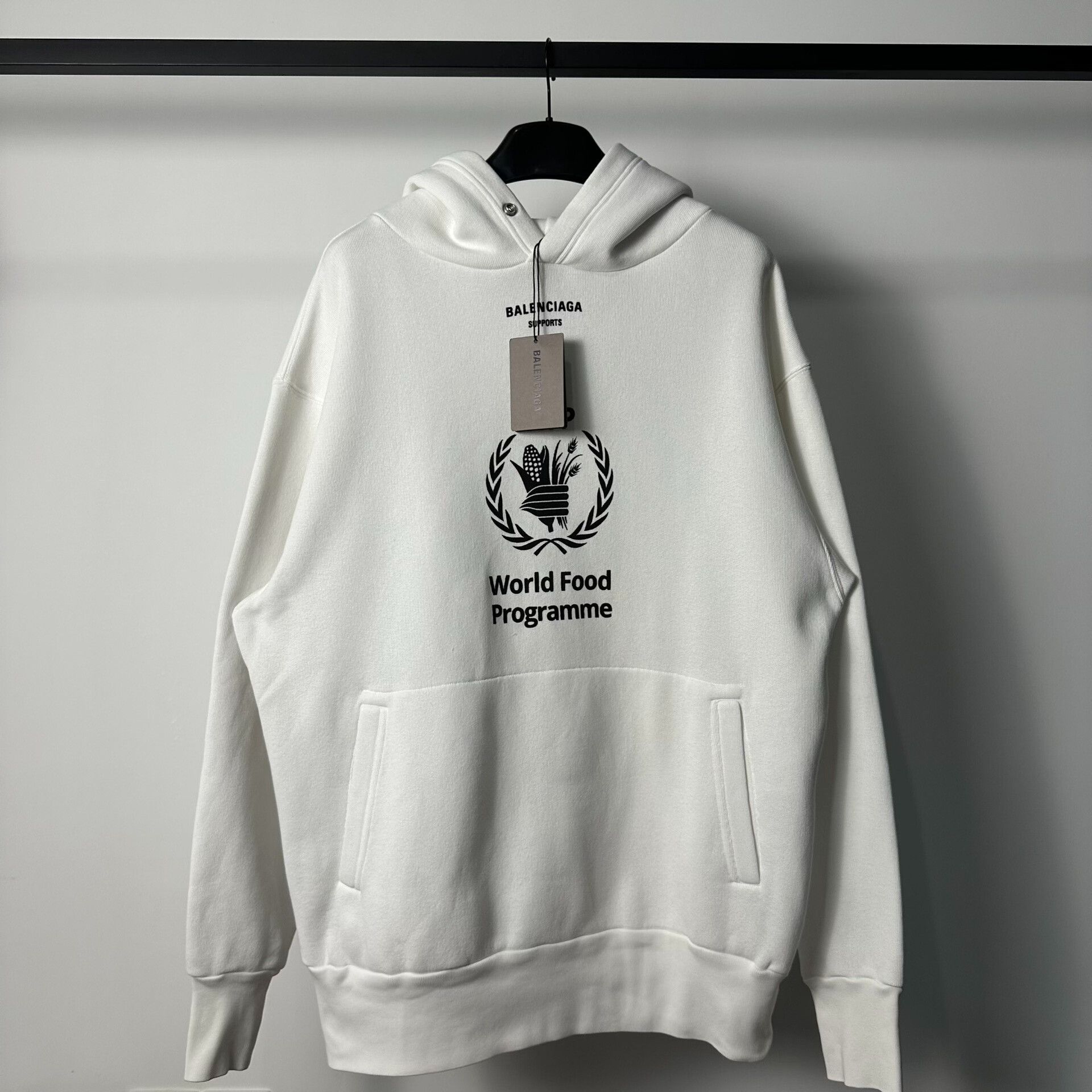 balenciaga world food program hoodie