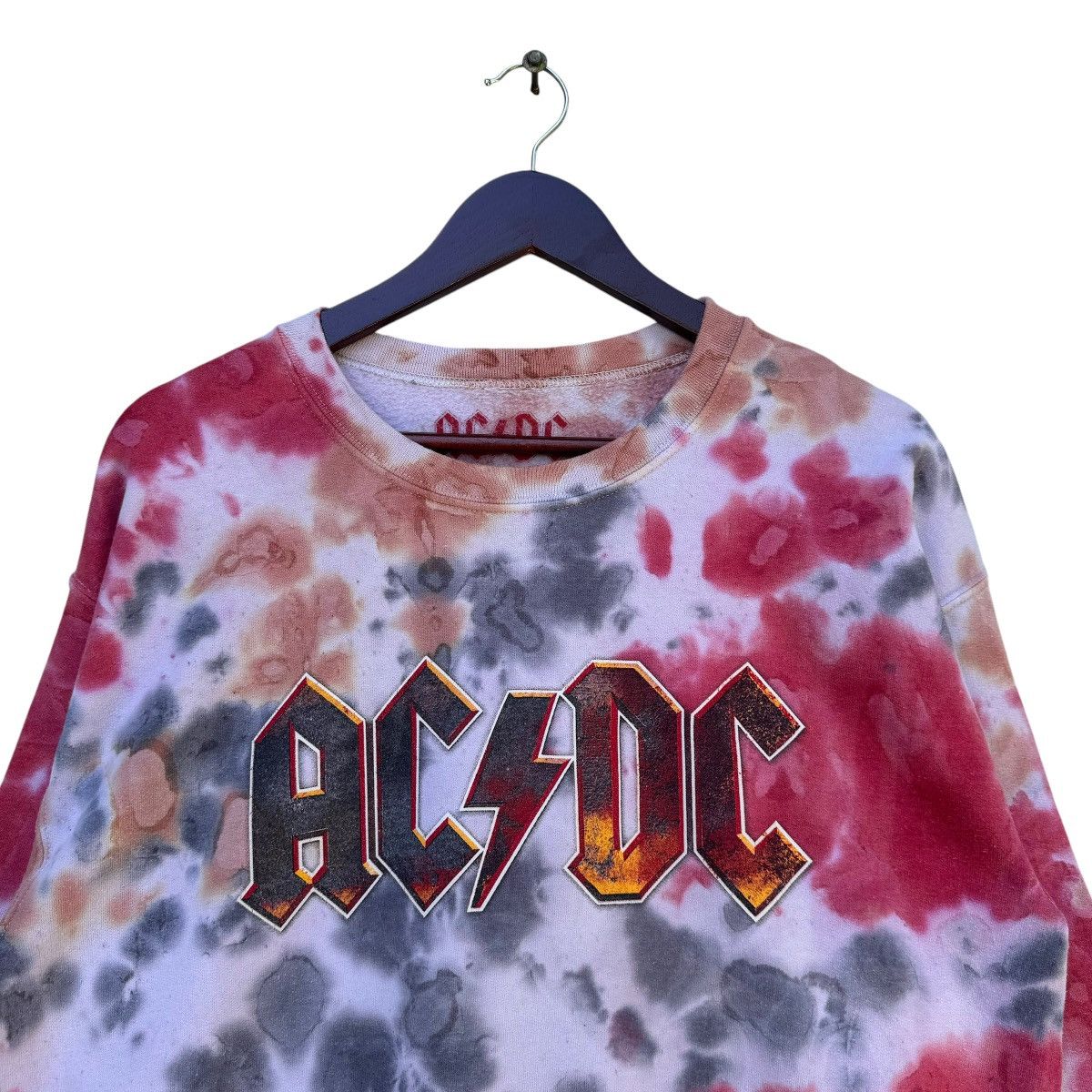 AC/DC × Band Tees Tye Dye ACDC Rock Band Sweatshirt Size US M / EU 48-50 / 2 - 5 Thumbnail