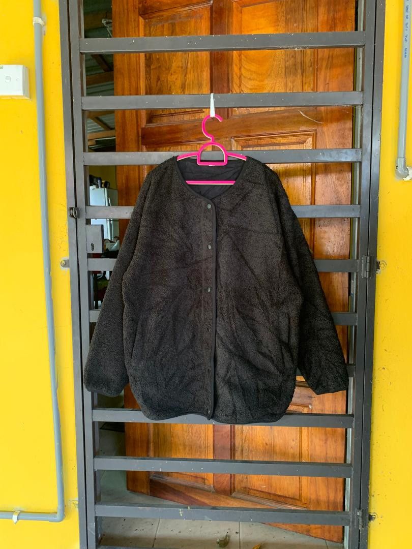 Vintage Cardigan Sherpa fleece Button Size L / US 10 / IT 46 - 1 Thumbnail