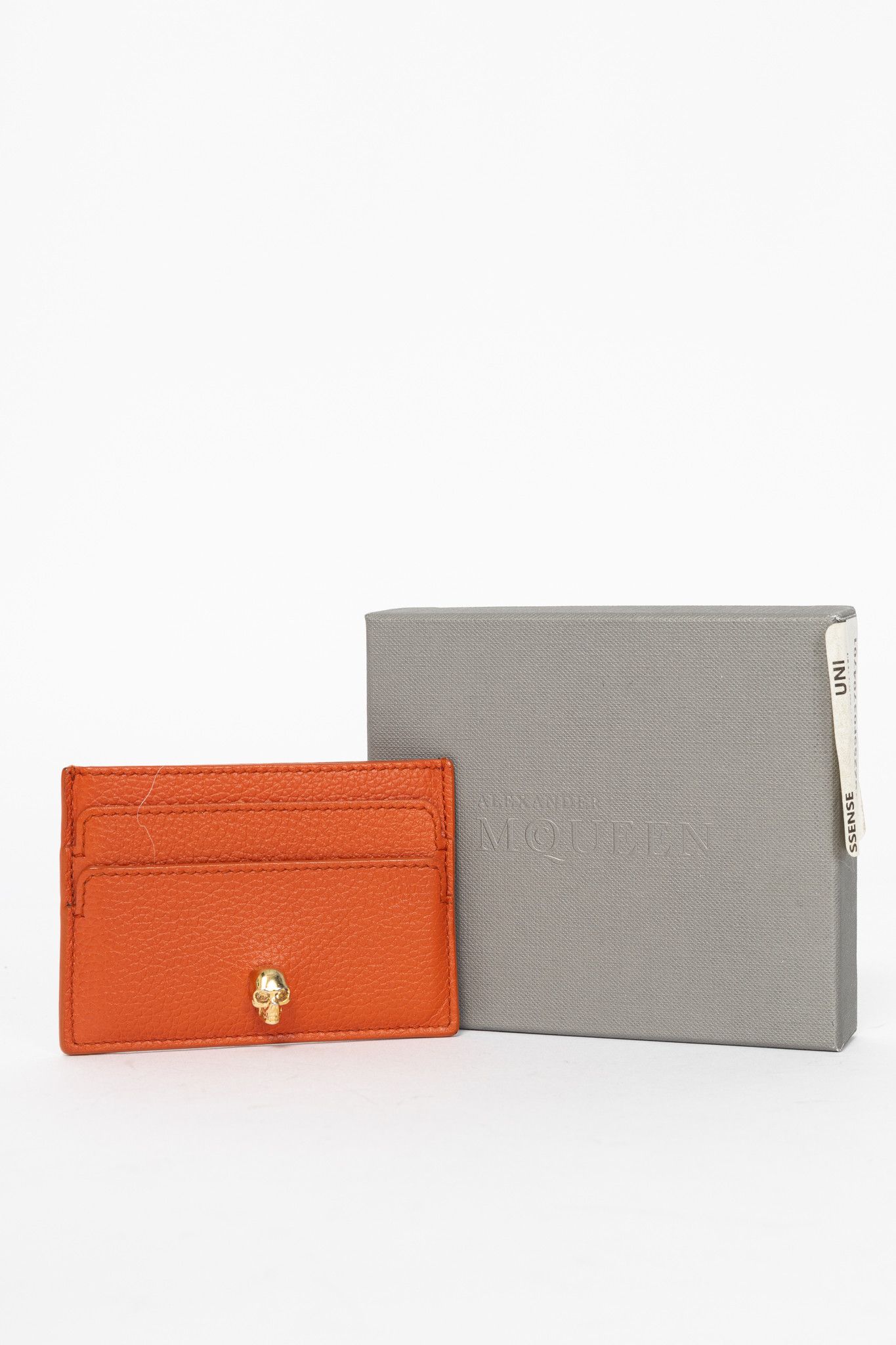 Alexander McQueen Alexander McQueen Flame Grained Leather Skull Cardholder Size ONE SIZE - 9 Thumbnail