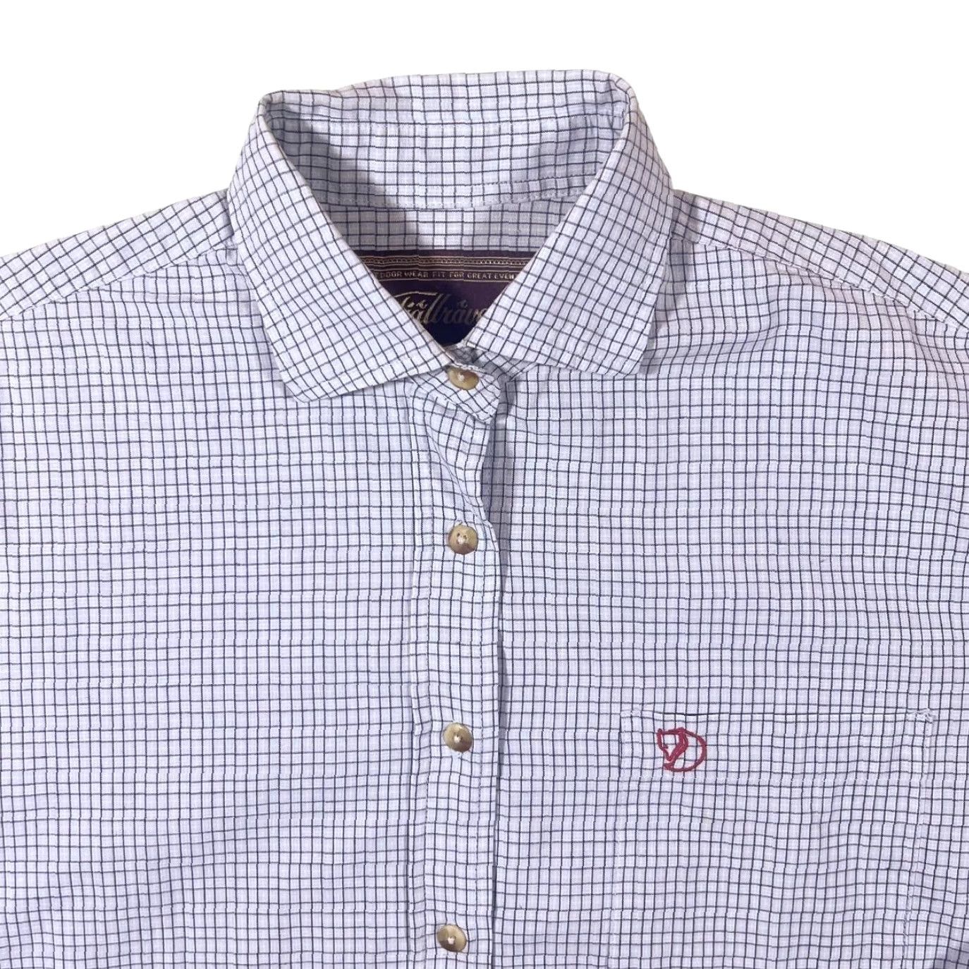 Vintage VINTAGE Fjallraven Light Blue White Check Long Sleeve Cotton Shirt Women's Small Shirt Women XS-Size? Size S / US 4 / IT 40 - 2 Thumbnail