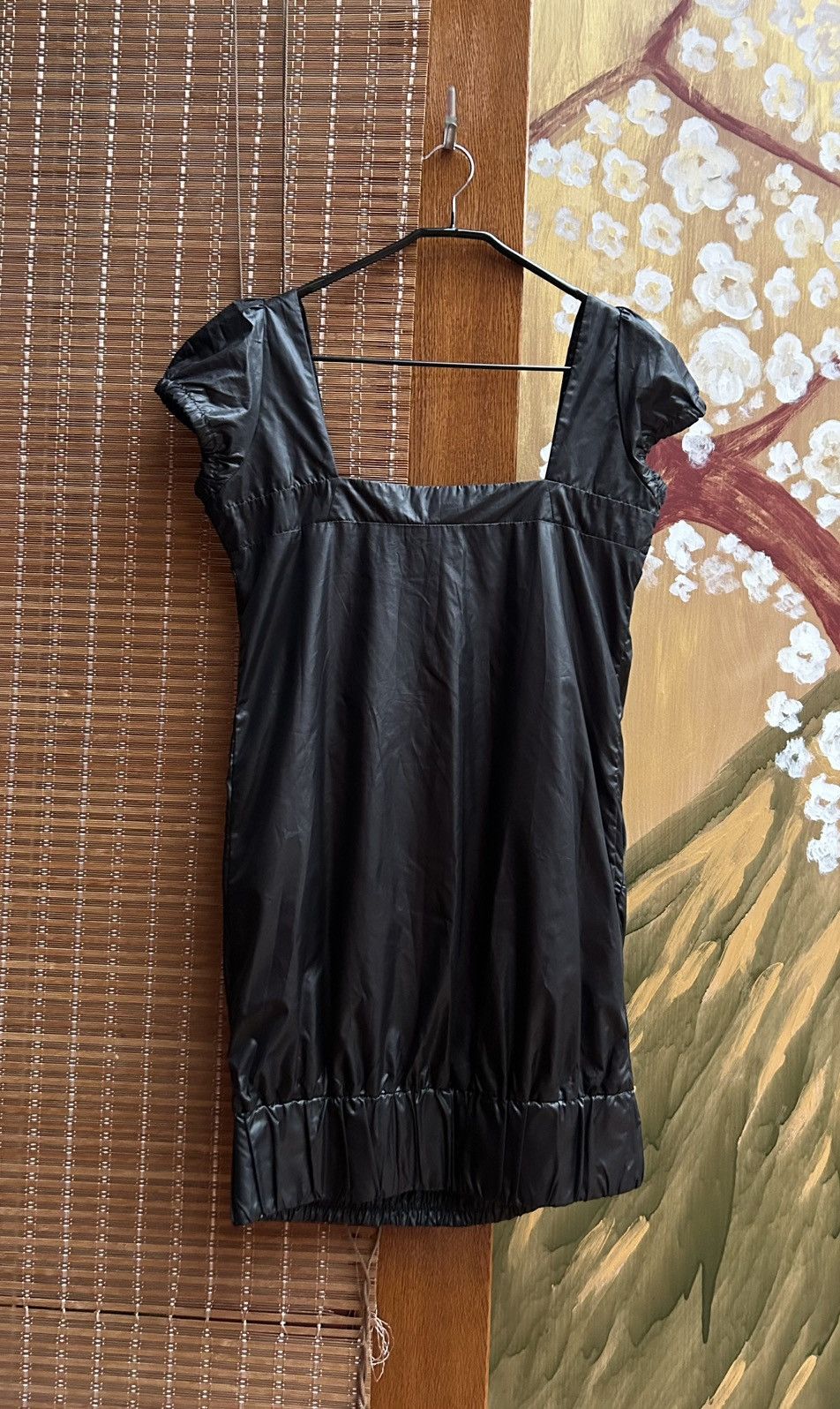 Miss Sixty × Vintage Vintage Y2k Miss Sixty Black Nylon Mini Dress Size M / US 6-8 / IT 42-44 - 2 Thumbnail