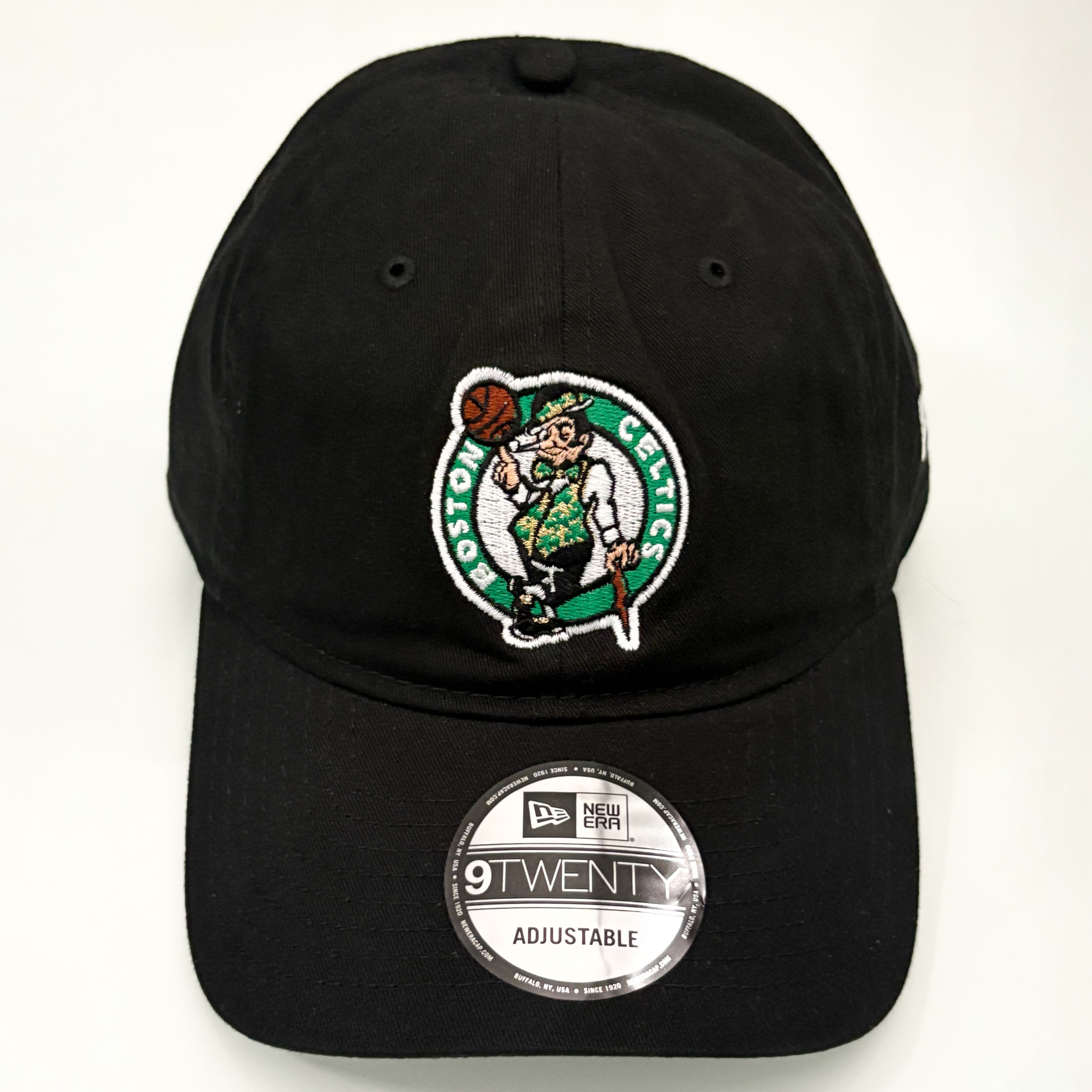 New Era New Era Boston Celtics 9TWENTY Black Strapback Hat NWT Size ONE SIZE - 1 Thumbnail