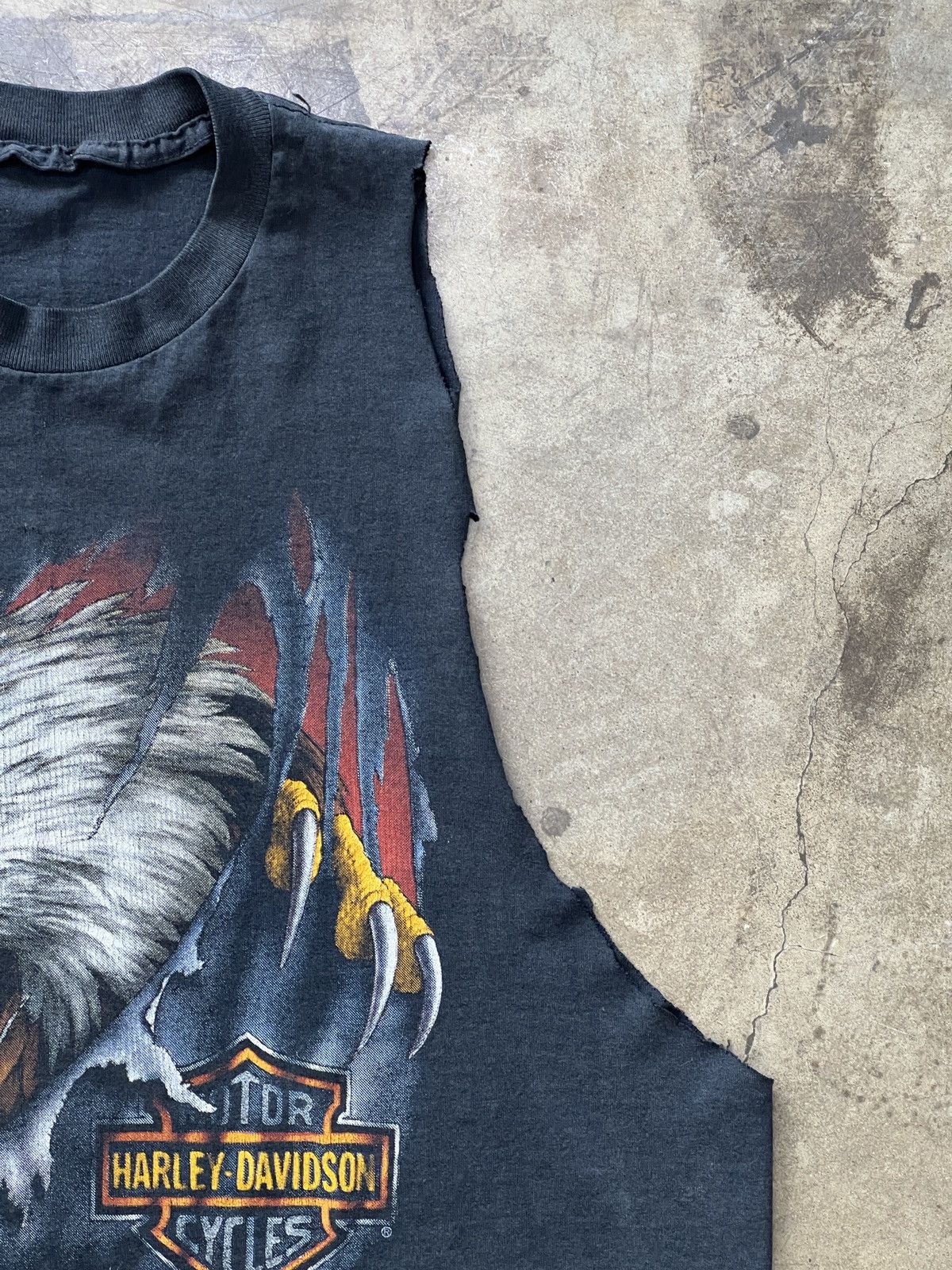 Harley Davidson Vintage Harley Davidson 90s 3D Emblem Eagle Texas Cut Tee XL Size US XL / EU 56 / 4 - 8 Thumbnail