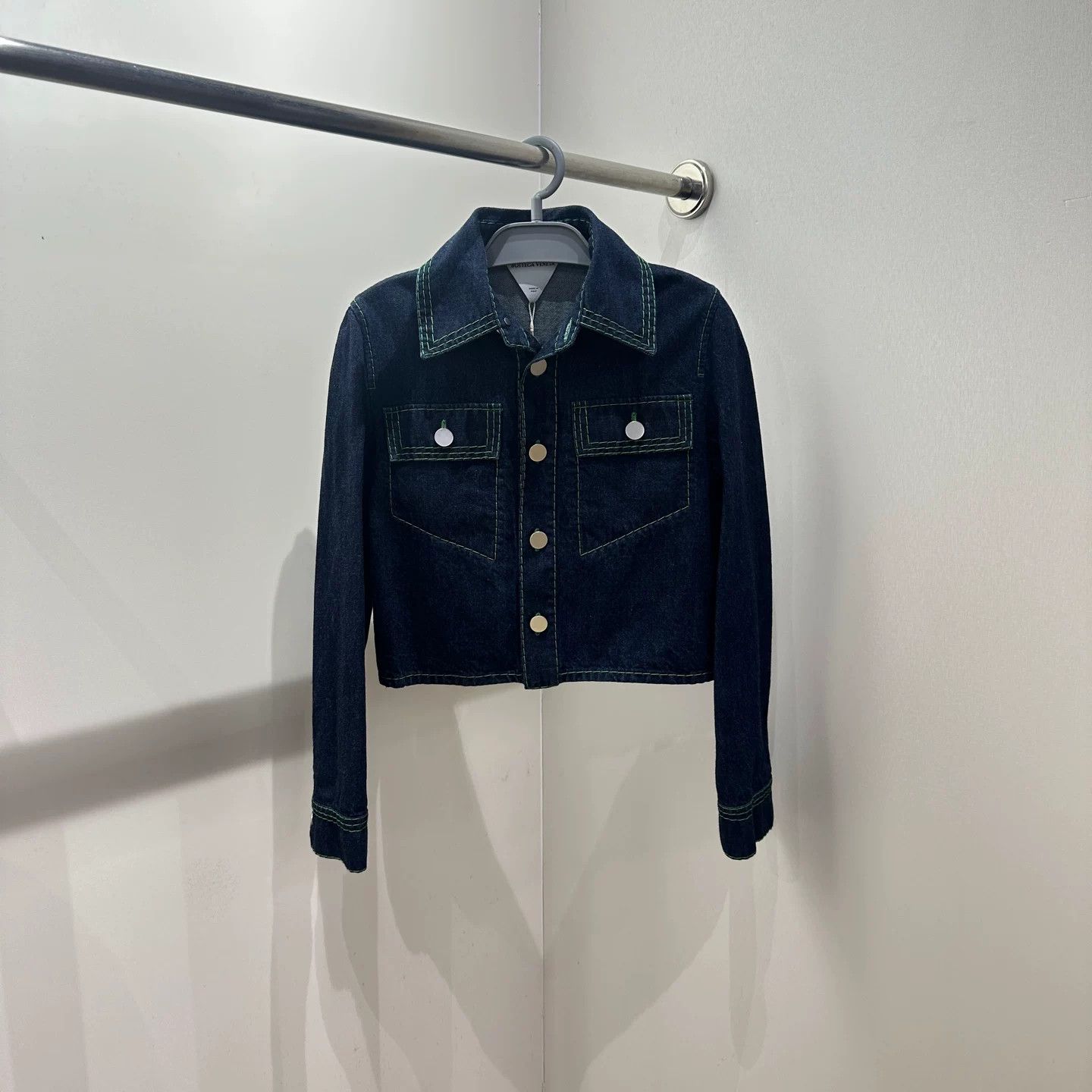 Bottega Veneta Bottega Veneta Blue Jacket it_36 Women Size XS / US 0-2 / IT 36-38 - 1 Thumbnail