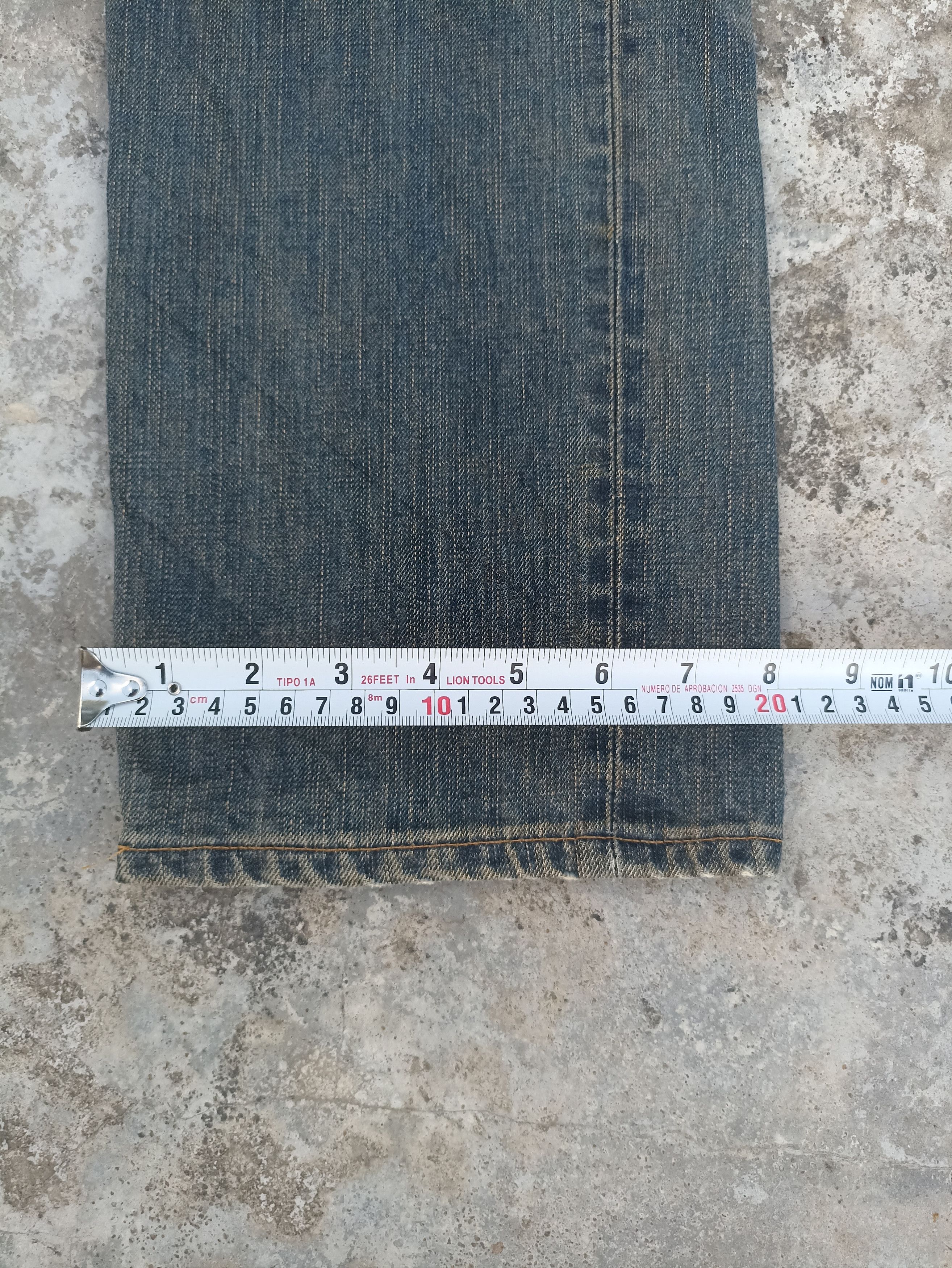Beauty Beast Vintage Edwin jeans Edwin 503ZZ denim washed blue faded Size US 33 - 13 Thumbnail