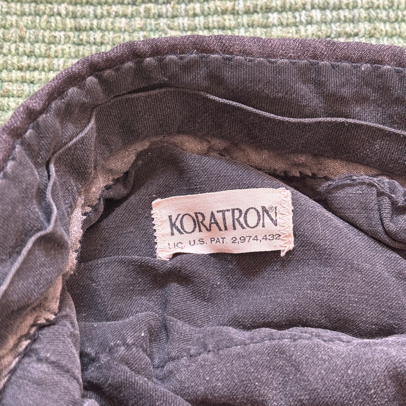 Vintage True vintage 60s Koratron wool gabardine repaired trousers Size US 30 / EU 46 - 7 Thumbnail