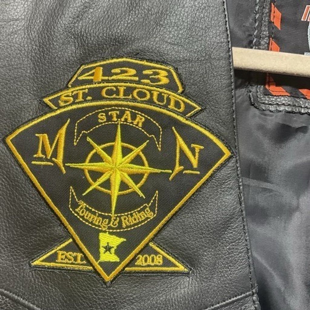 Other Interstate Leather Logo Lined 4Button Tie Sides Vest Men 2XL Size US XXL / EU 58 / 5 - 7 Thumbnail