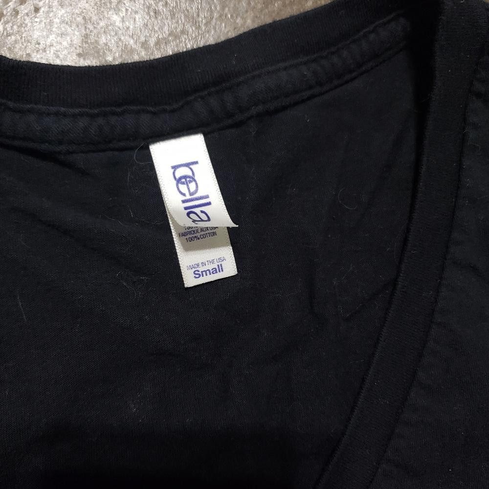 Designer Black | BETA STATE | Cropped Vneck Short Sleeve Size S / US 4 / IT 40 - 4 Thumbnail
