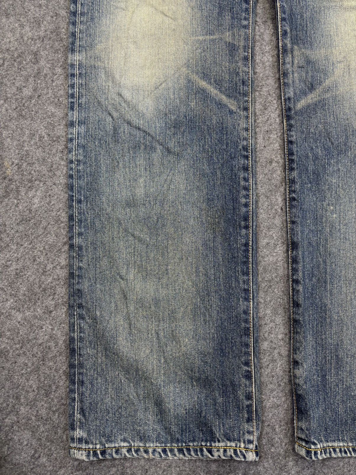 Edwin 💥Wide💥Sick Edwin 451 Mud Wash Raw Fades Denim F954 Size US 35 - 8 Thumbnail