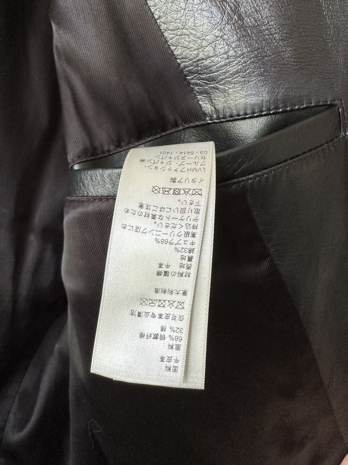 Celine × Hedi Slimane Biker Motorcycle Jacket Two Tone Leather FW19 Size US M / EU 48-50 / 2 - 15 Thumbnail
