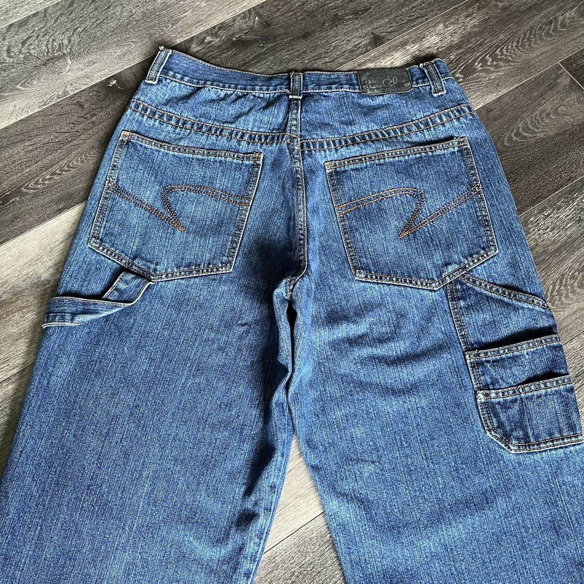 Vintage 90s Makaveli Tupac Carpenter Baggy Denim Jeans 34x32