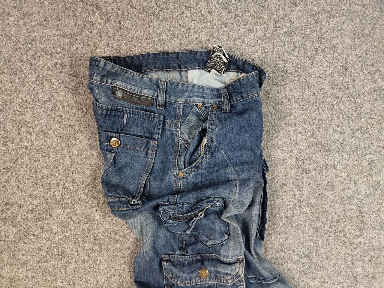 Japanese Brand Vintage Hysteric Glamour Junya Style Jet Lag Cargo Jeans 90s Size US 30 / EU 46 - 14 Thumbnail