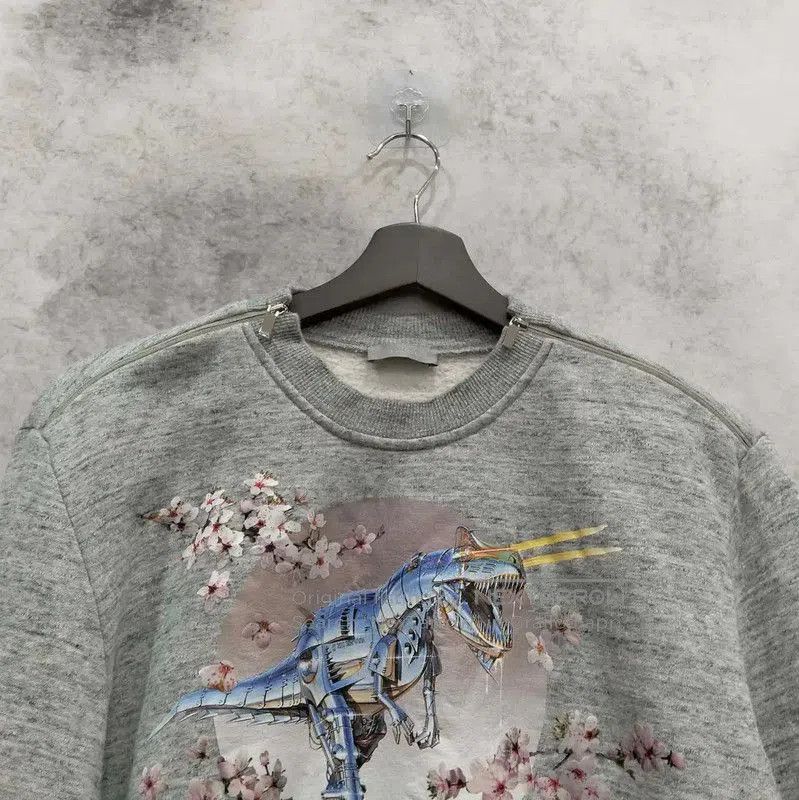 Dior Dior Gray Cotton Long Sleeve Sweatshirt . Size US S / EU 44-46 / 1 - 4 Thumbnail