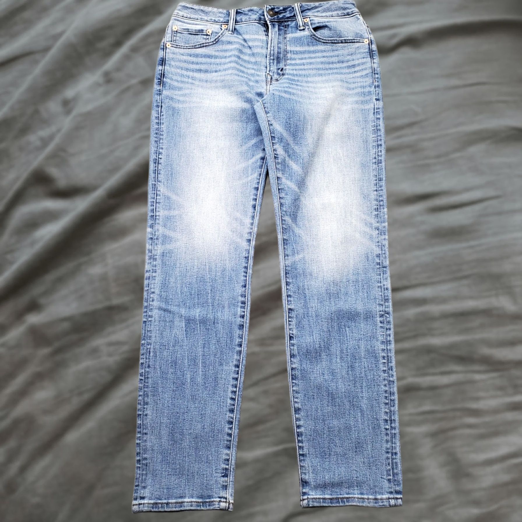 American Eagle Outfitters American Eagle Jeans Mens 30x32 Blue Denim AirFlex+ Temp Tech Comfort Skinny Leg Shirt Size US 30 / EU 46 - 1 Thumbnail