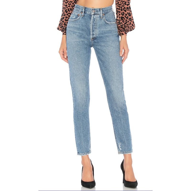 Agolde AGOLDE Jamie High Rise Classic Jeans Blue A0451-778 Size 26" / US 2 / IT 38 - 2 Thumbnail