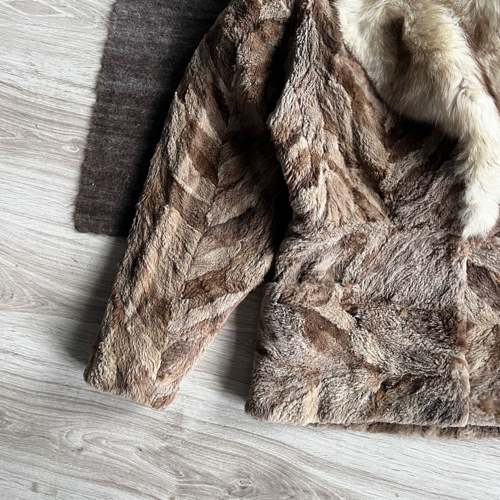 If Six Was Nine Vintage Bernard Poelman Y2K Fur Coat Fox Collar 9907AC Size M / US 6-8 / IT 42-44 - 5 Thumbnail