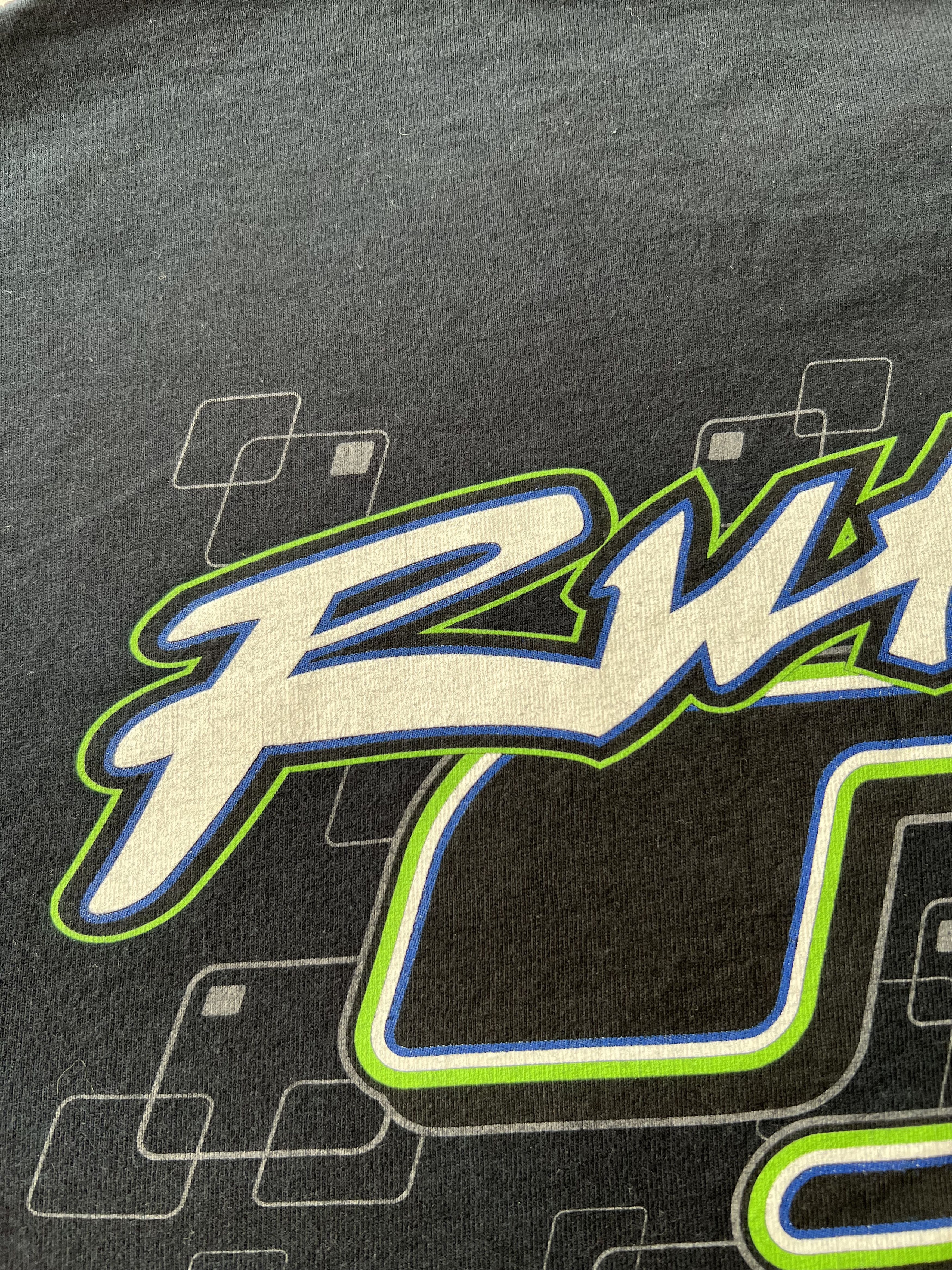 Vintage Vintage 2000s Kawasaki Dunlop Bike Moto Racing T-shirt Size US M / EU 48-50 / 2 - 10 Thumbnail