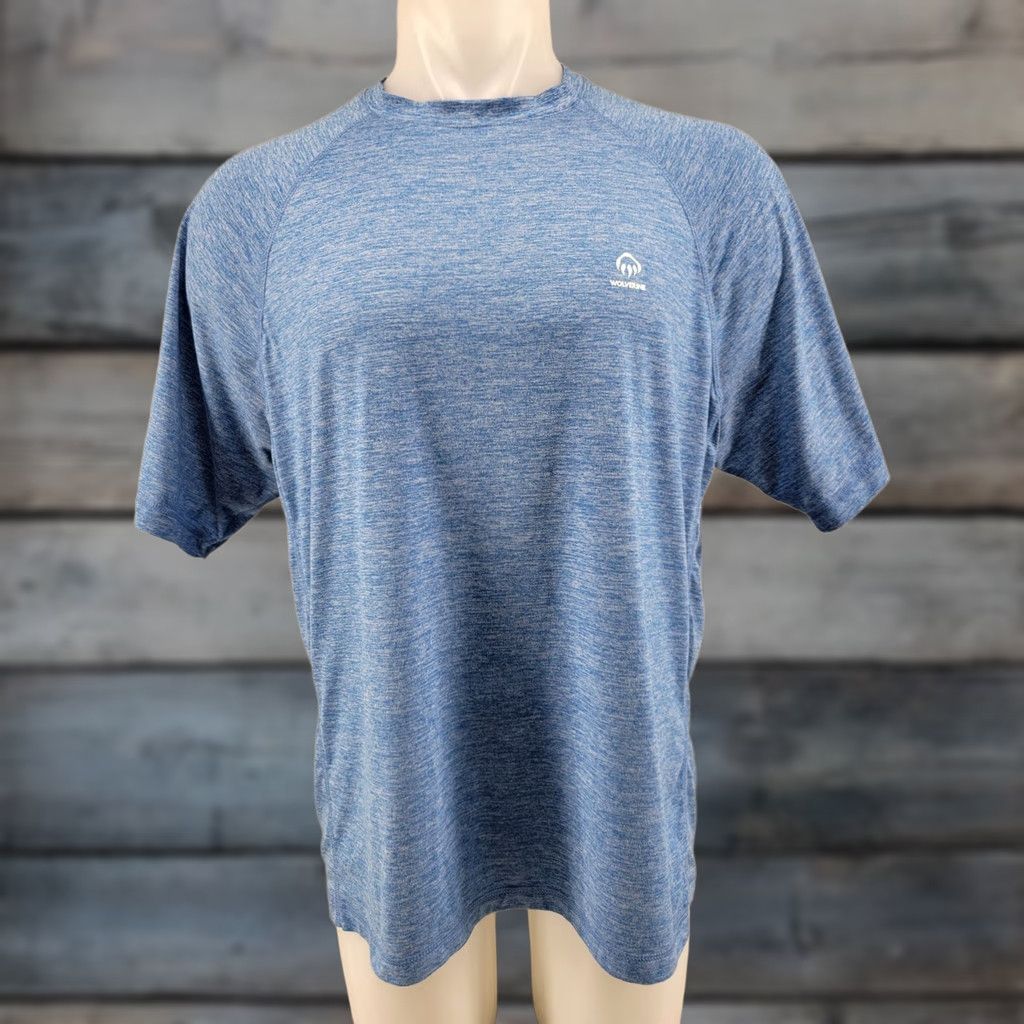 Vintage Wolverine Shirt Mens Large Blue Polyester Blend Tee Logo Outdoors Size US L / EU 52-54 / 3 - 1 Thumbnail