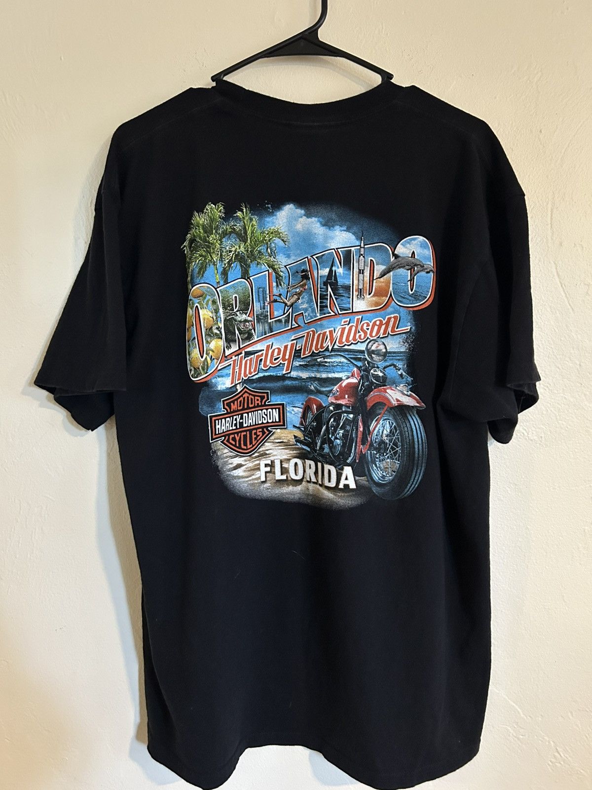 Harley Davidson Harley Davidson Orlando Black T-Shirt Size US L / EU 52-54 / 3 - 2 Thumbnail