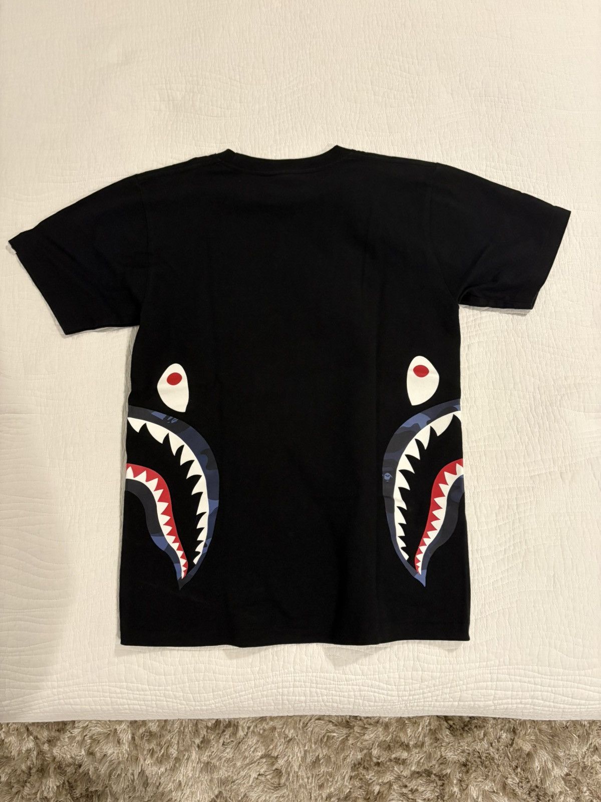 Bape Bape Side Shark T-Shirt Black/Blue Size US S / EU 44-46 / 1 - 2 Thumbnail