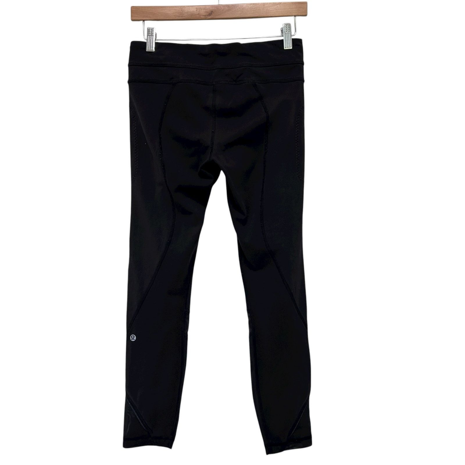 Lululemon Lululemon Black Mesh Detail Leggings Sz 6 Size 28" / US 6 / IT 42 - 6 Thumbnail