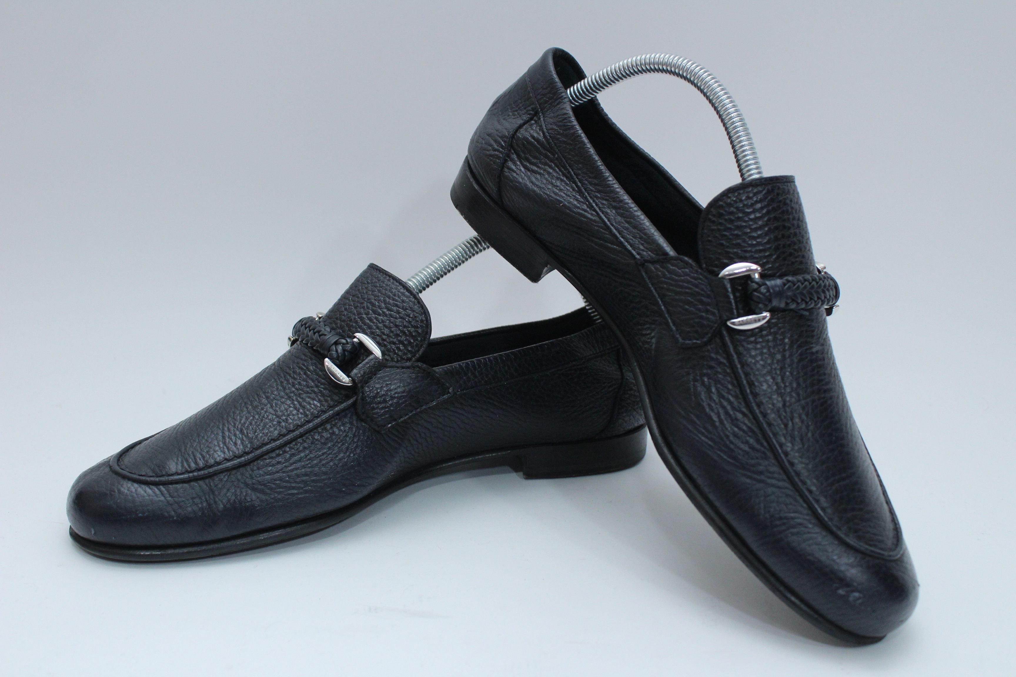 Barrett Barrett Black Grain Leather Braided Loafers - Size UK 6 Size US 7 / EU 40 - 5 Thumbnail