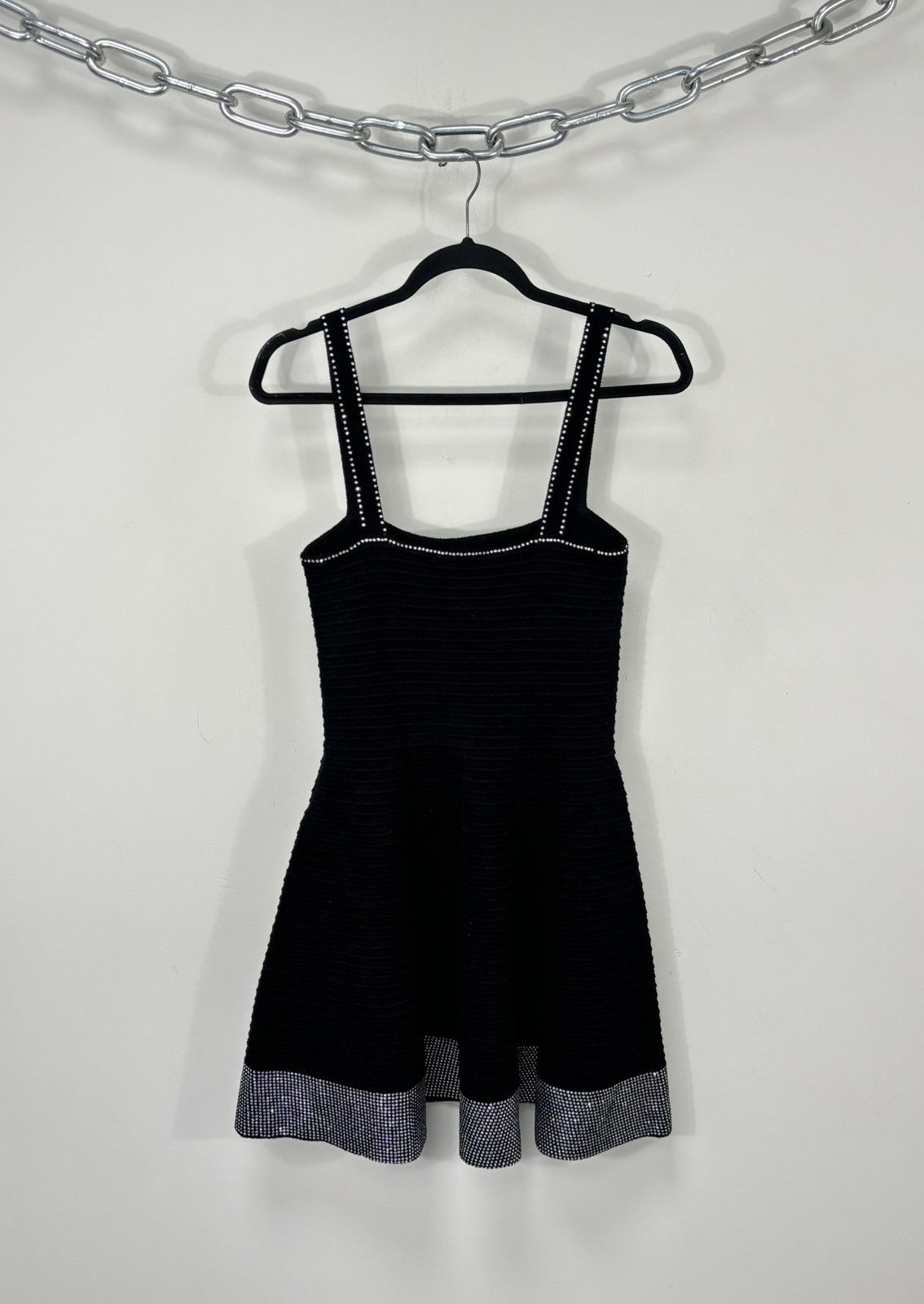 Sandro Sandro Paris NWT Velvet Knit Black Strapless Mini Dress Size S / US 4 / IT 40 - 2 Thumbnail
