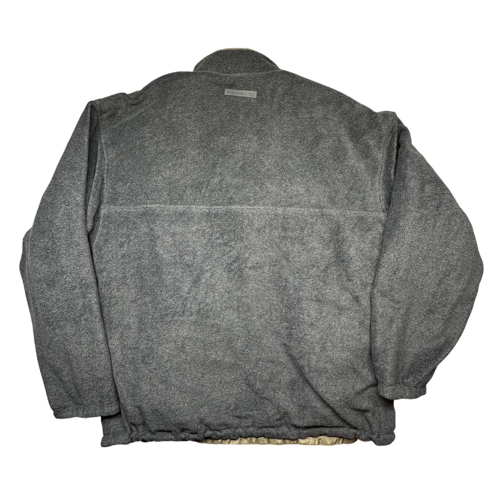 Old Navy VTG Old Navy 1/4 Zip Reversible Fleece Jacket Mens XXL Gray Size US XXL / EU 58 / 5 - 3 Thumbnail