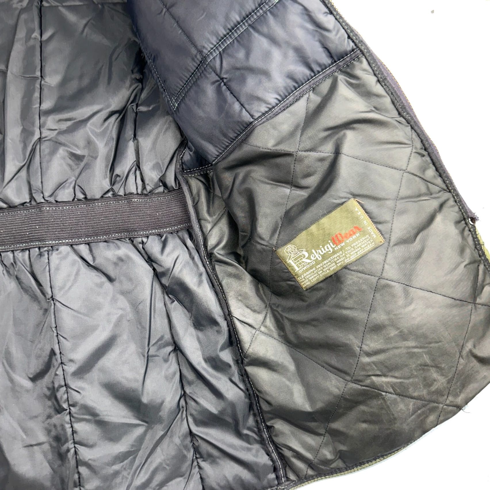 Refrigiwear VINTAGE Green Parka Puffer Jacket Coat Mens L RefrigiWear 1960s Winter Long Nylon Wool? Size US L / EU 52-54 / 3 - 3 Thumbnail