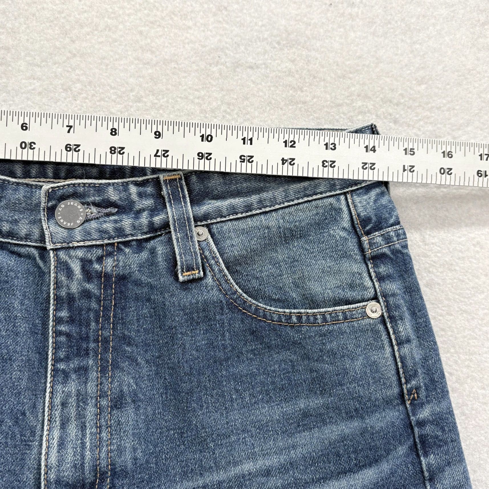 Vintage AG Adriano Goldschmied Jeans Womens High Rise Bootcut 28 Blue 5-Pocket Distressed Stretch Denim Length 33in Vintage? No Size 28" / US 6 / IT 42 - 6 Thumbnail
