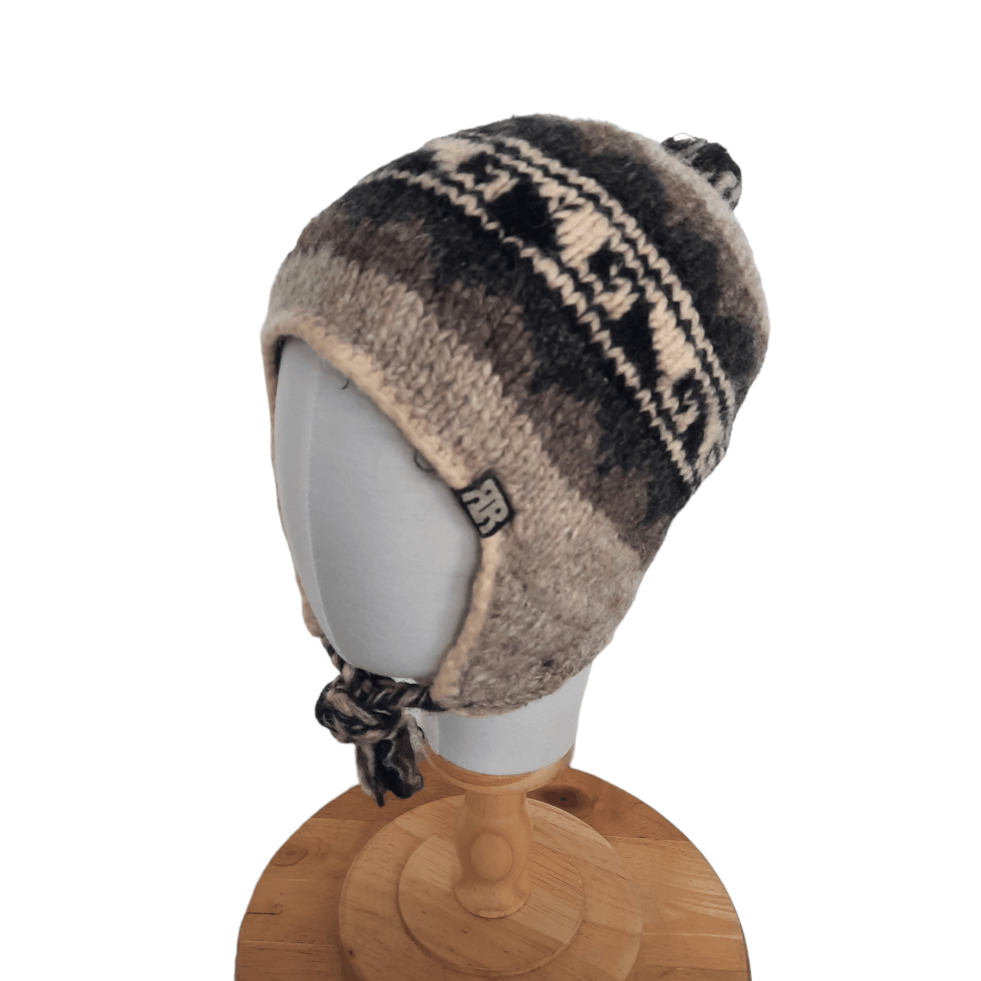 image of Outdoor Life Vintage Stripes Wool Earflap Beanie Hat, Men's