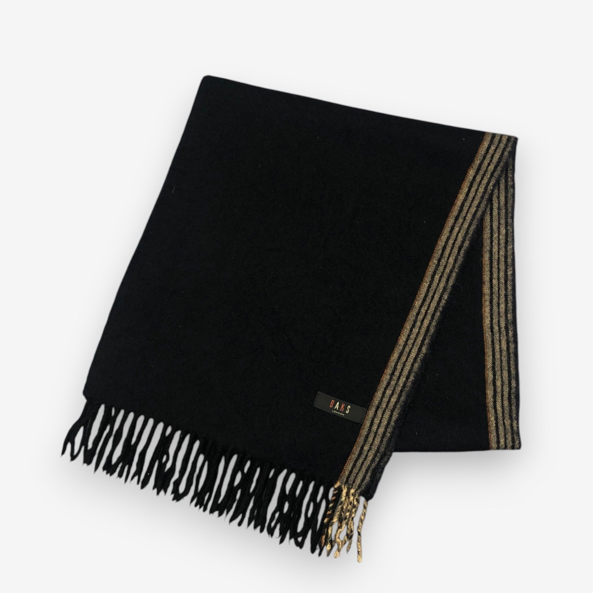 DAKS Vintage DAKS Scarf Muffler Wool Fringe Winter Scarves Size ONE SIZE - 3 Thumbnail