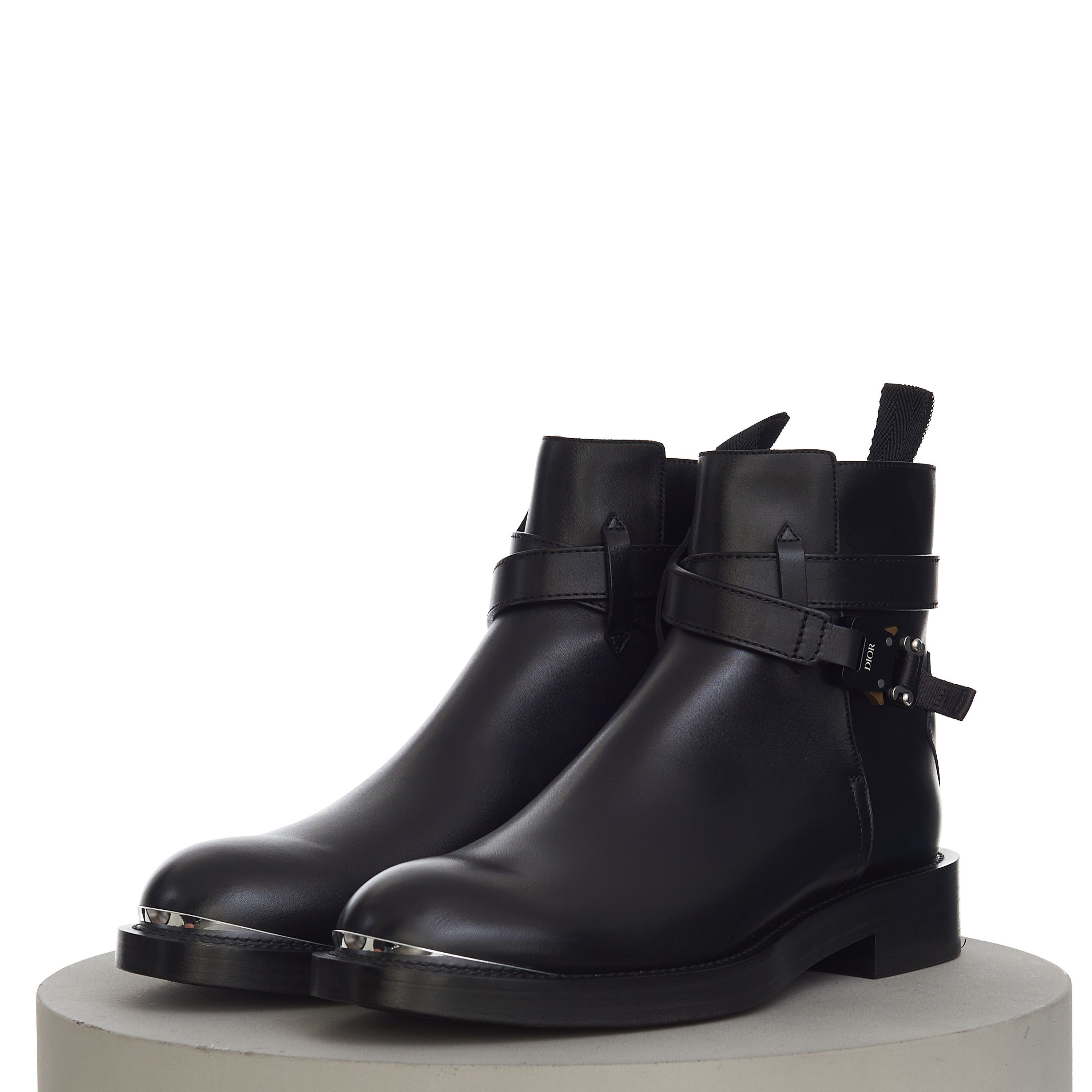 Dior Evidence Ankle Boot In Black Smooth Calfskin Size US 6 / EU 39 - 4 Thumbnail