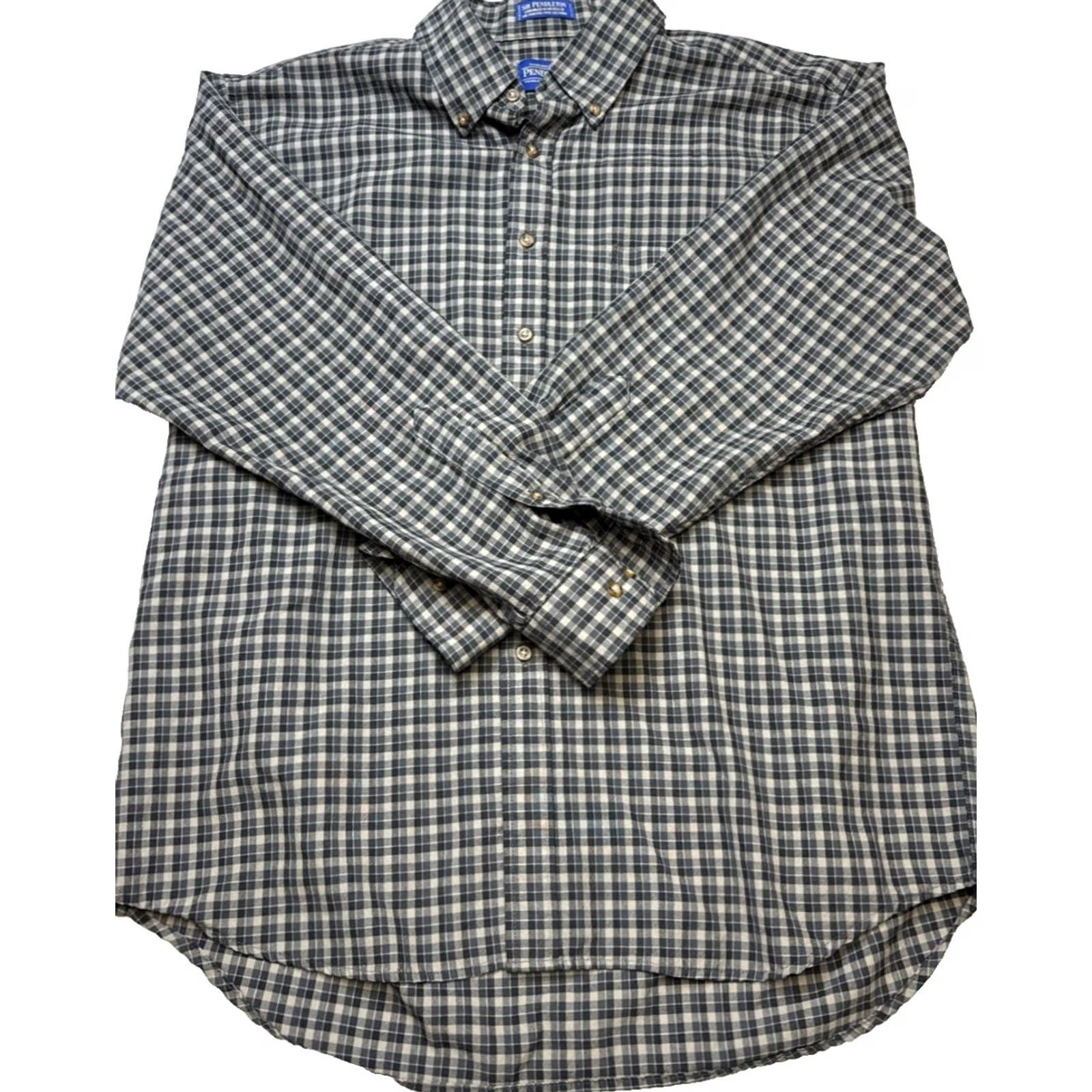 Pendleton Pendleton Shirt Mens XL Plaid 100% Worsted Wool Button Down Long Sleeve Multicolor Size US XL / EU 56 / 4 - 2 Thumbnail