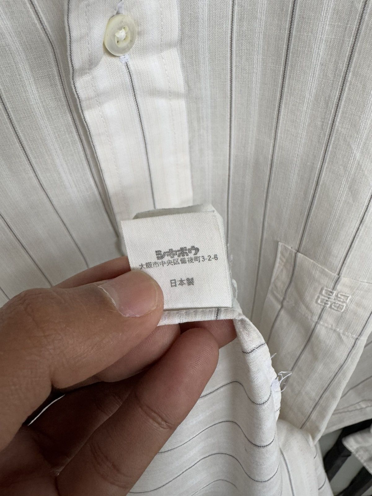 Givenchy VINTAGE GIVENCHY MONSIEUR STRIPE LONG SHIRT Size US M / EU 48-50 / 2 - 8 Thumbnail