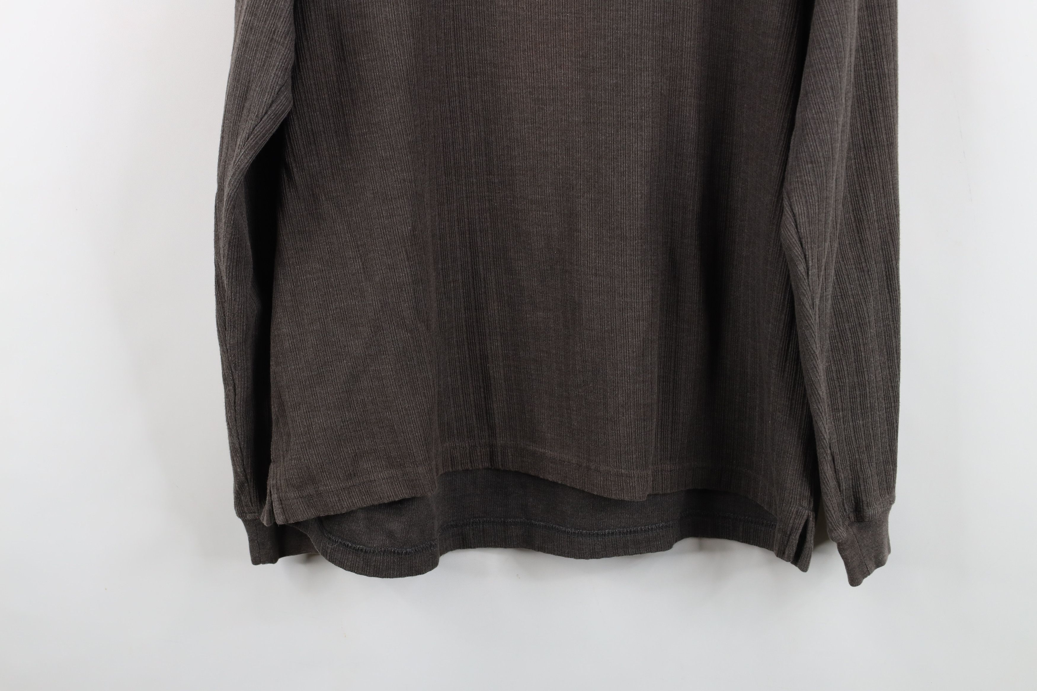 Vintage Vintage 90s Streetwear Knit Long Sleeve Henley T-Shirt Size US L / EU 52-54 / 3 - 11 Thumbnail