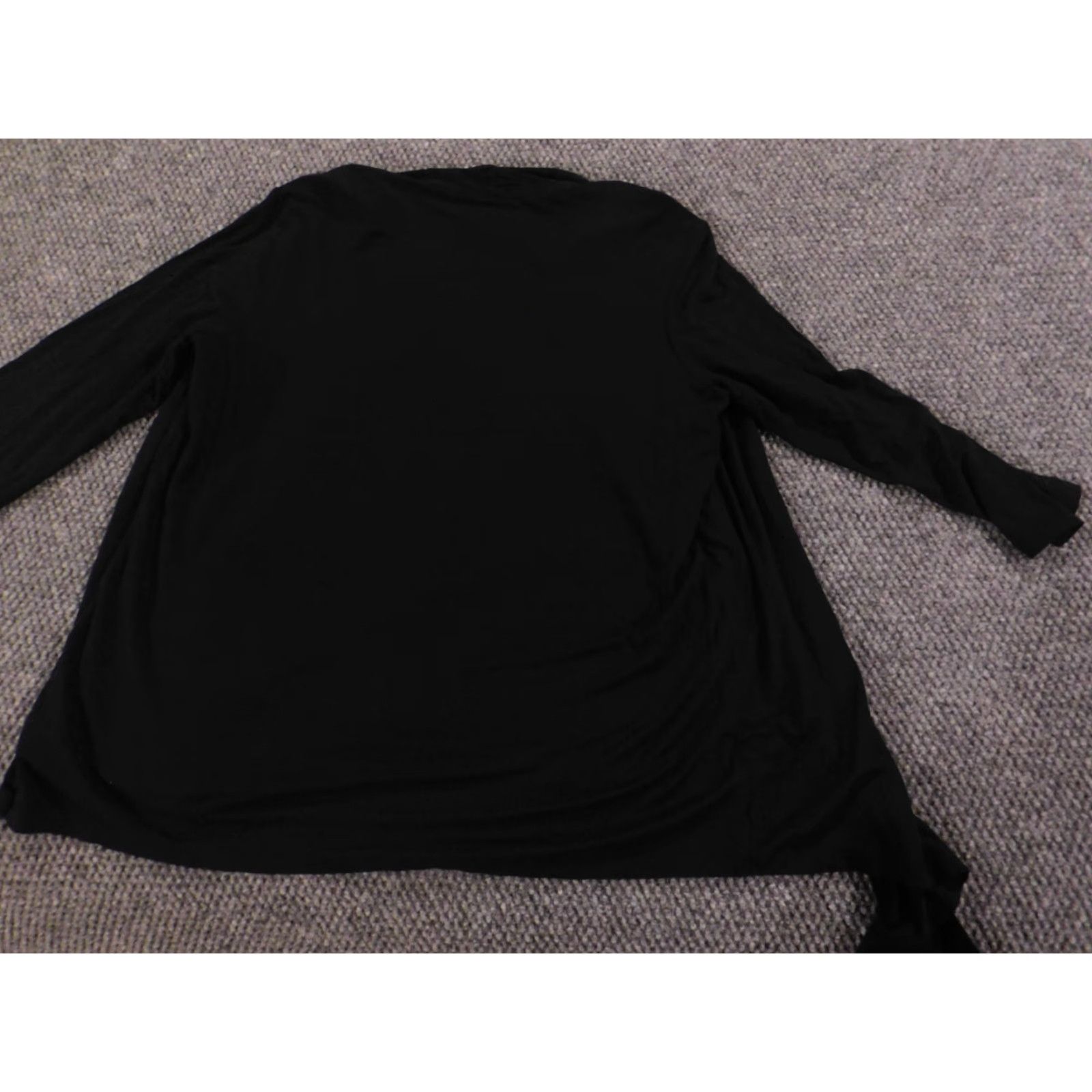 Croft & Barrow Croft & Barrow Womens Sweater Large Black Pullover Knit Turtleneck Long Sleeve Embroidered Rayon Spandex Size L / US 10 / IT 46 - 7 Thumbnail