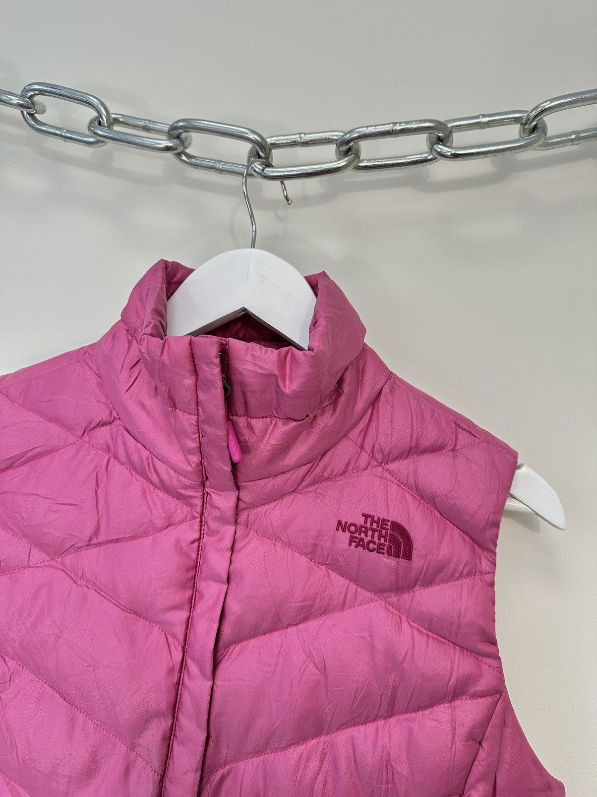 The North Face Vintage The North Face 550 Pink Hype Puffer Down Vest Size M / US 6-8 / IT 42-44 - 3 Thumbnail