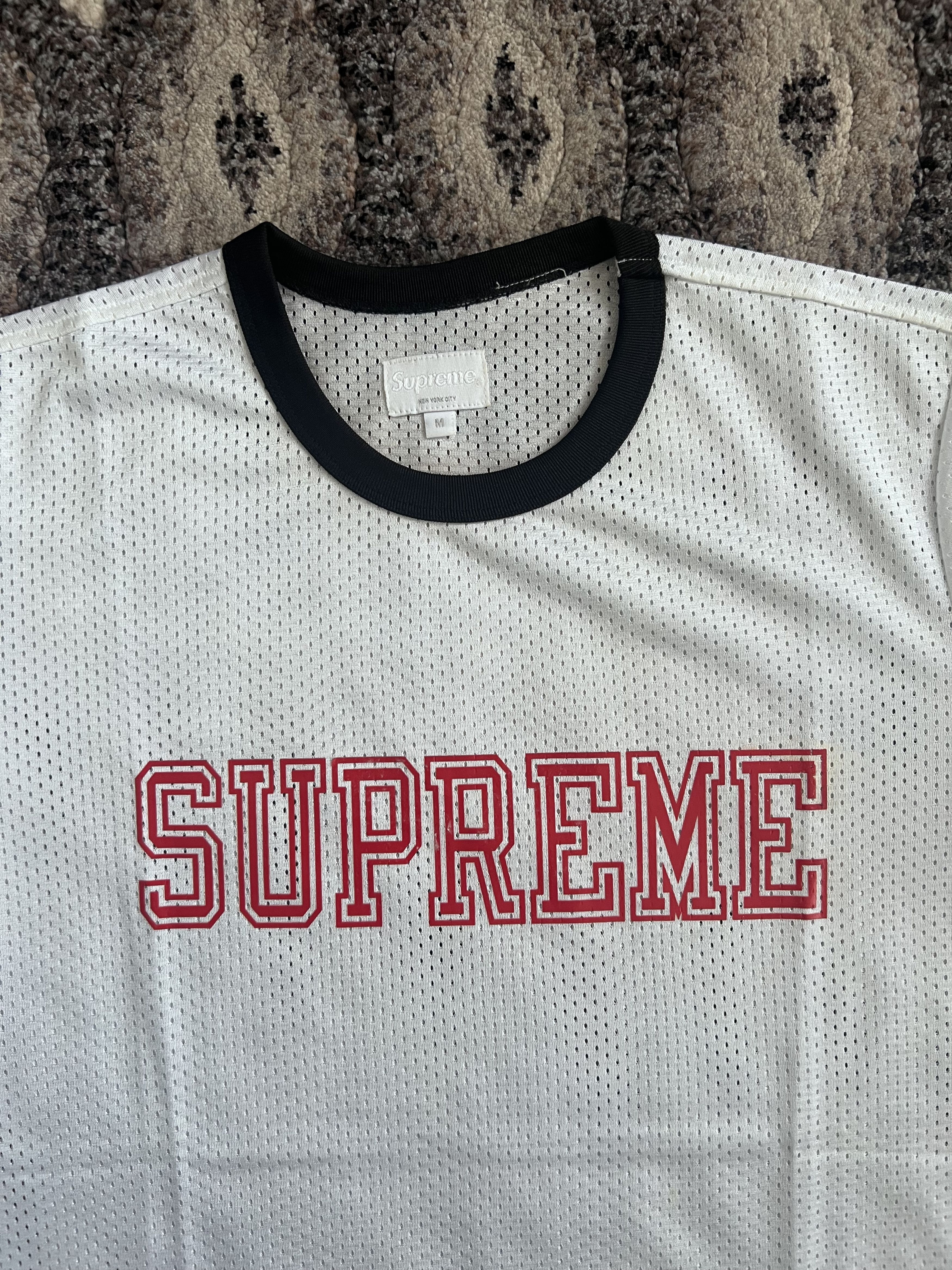 Supreme × Vintage Supreme Mesh Crewneck from S/S13 in White Size US M / EU 48-50 / 2 - 3 Thumbnail