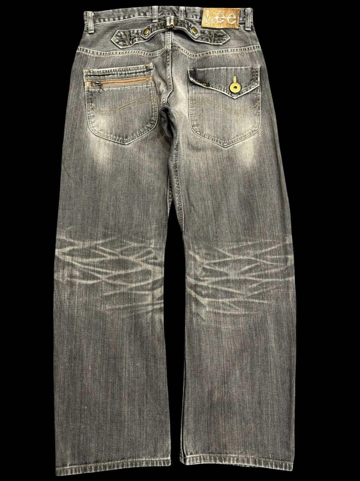 Lee 💥Insane 90s Style💥Lee Cowboy Black Wash Fades Denim F560 Size US 31 - 2 Thumbnail