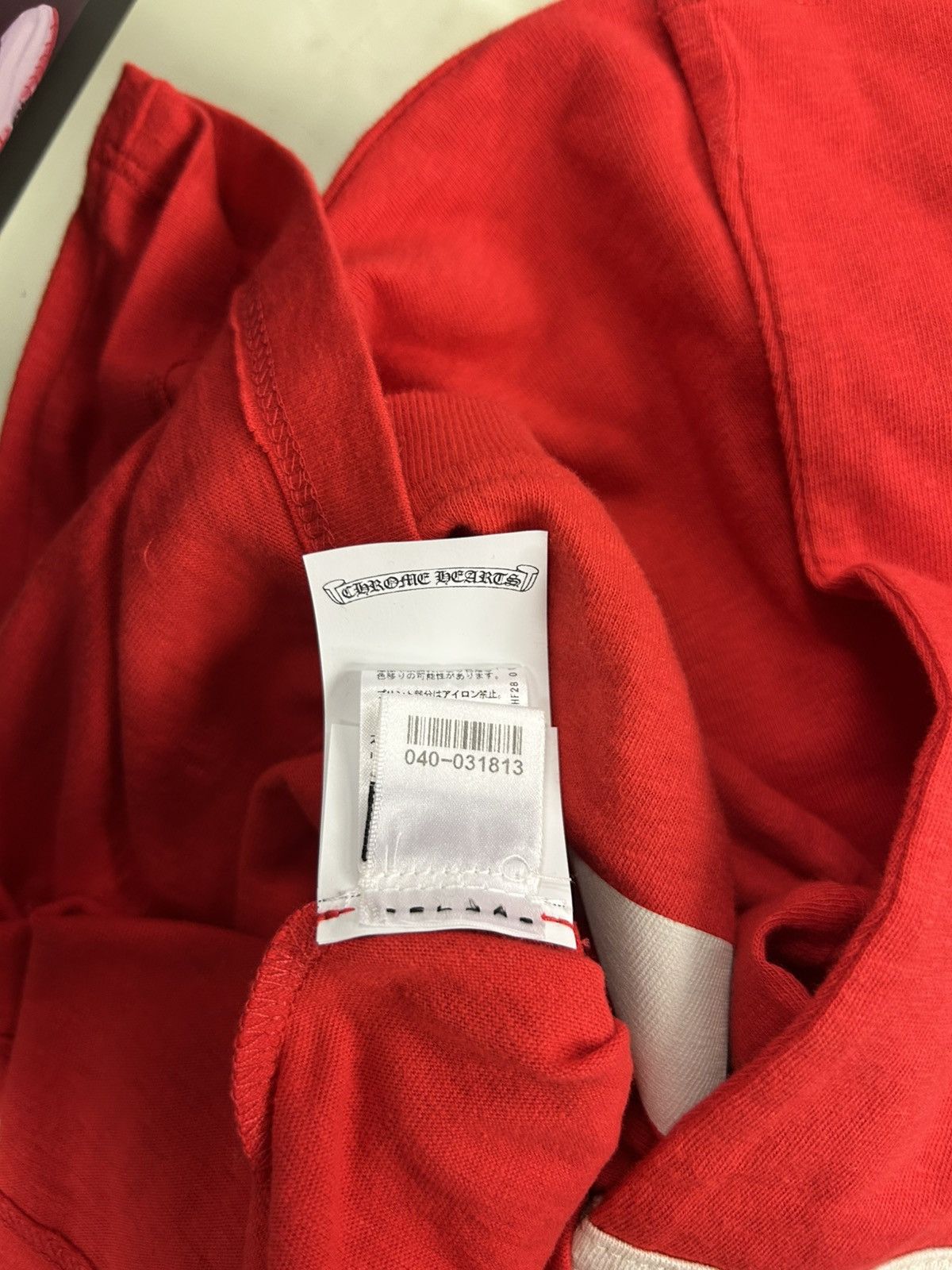 Chrome Hearts Chrome Hearts Roller Skate Horse Shoe Jersey L/S t-shirt red Size S / US 4 / IT 40 - 6 Thumbnail