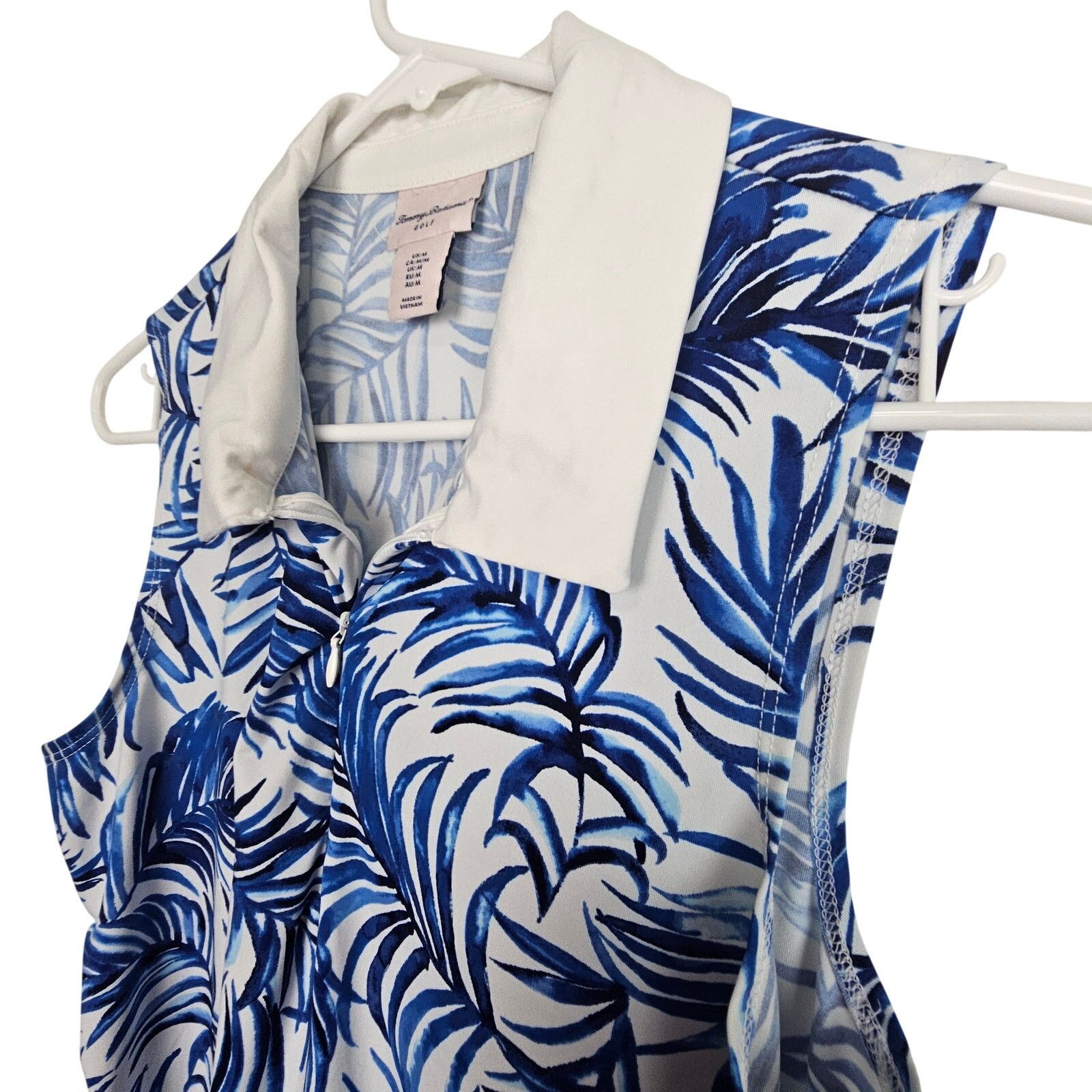 Tommy Bahama Tommy Bahama Floral Sleeveless Golf Polo Shirt M Stretch Size M / US 6-8 / IT 42-44 - 4 Thumbnail
