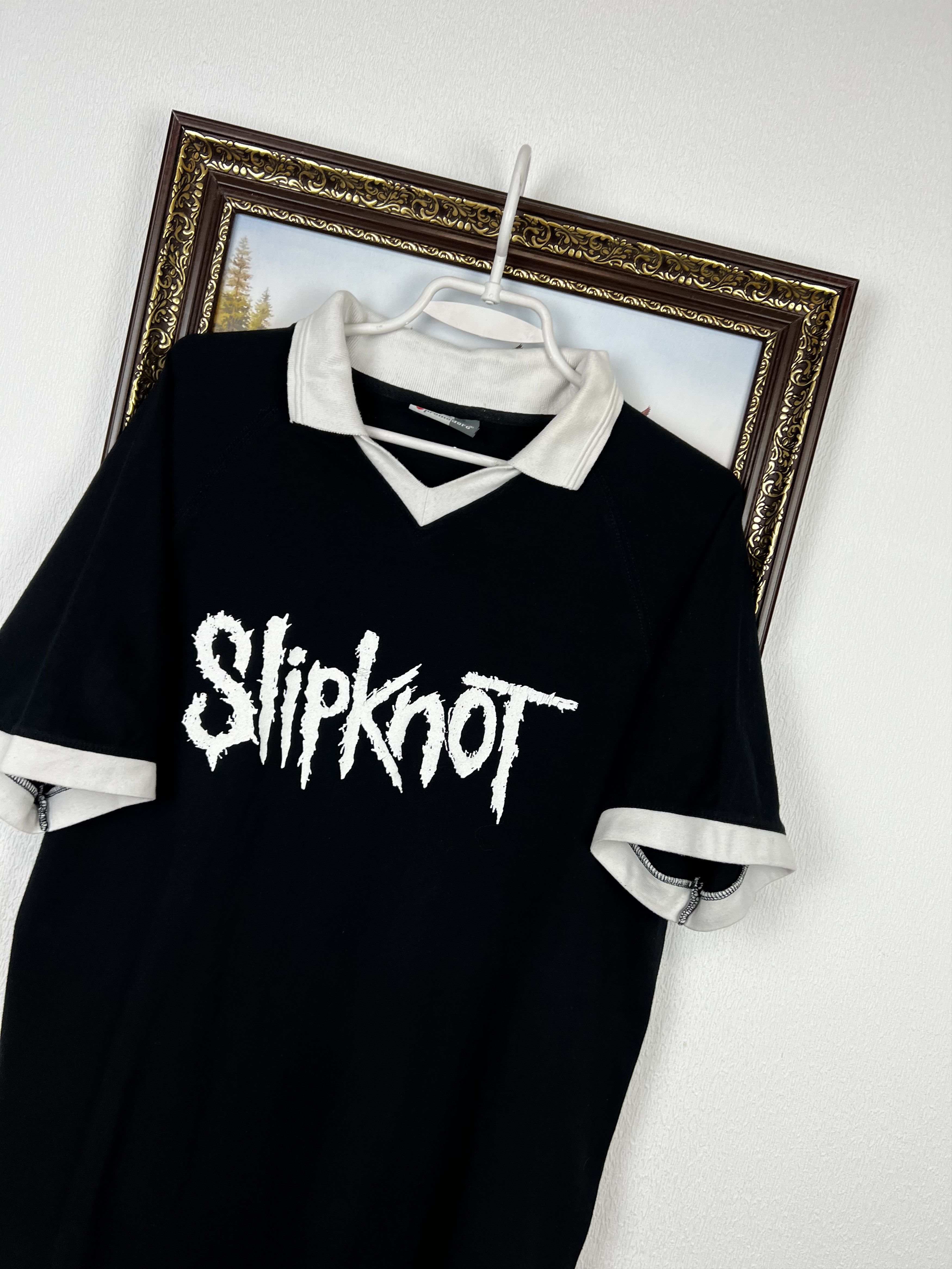 Vintage Vintage 00's Slipknot Polo Maggot Shirt Band Over Print Size US L / EU 52-54 / 3 - 3 Thumbnail